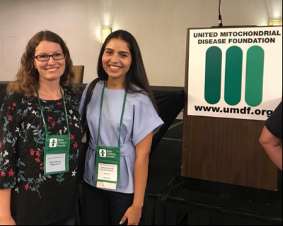Romina with Jessica at the UMDF Conference