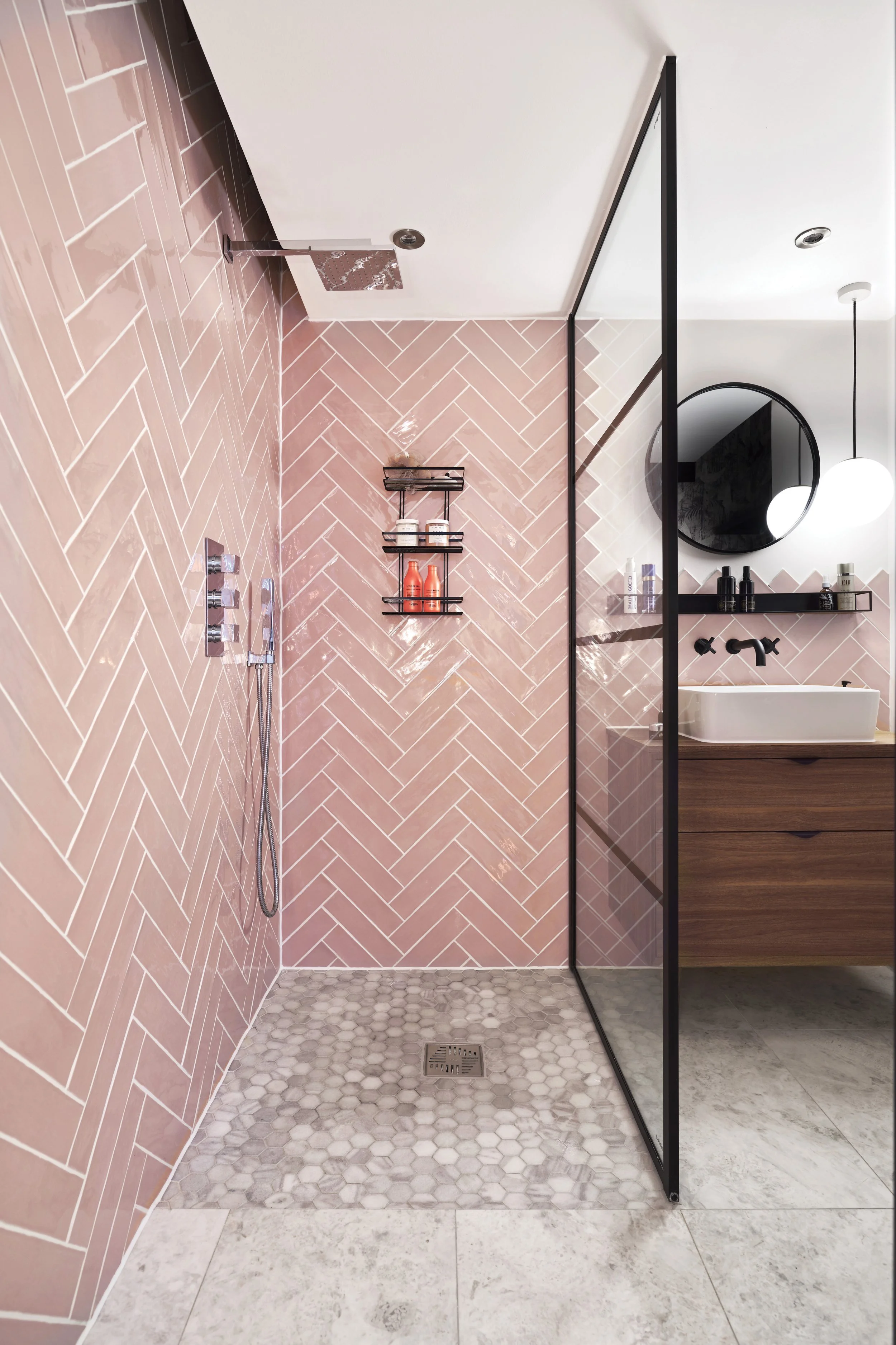 Carter Ceramic Rose & Long Island Small Marble Hexagon.jpg