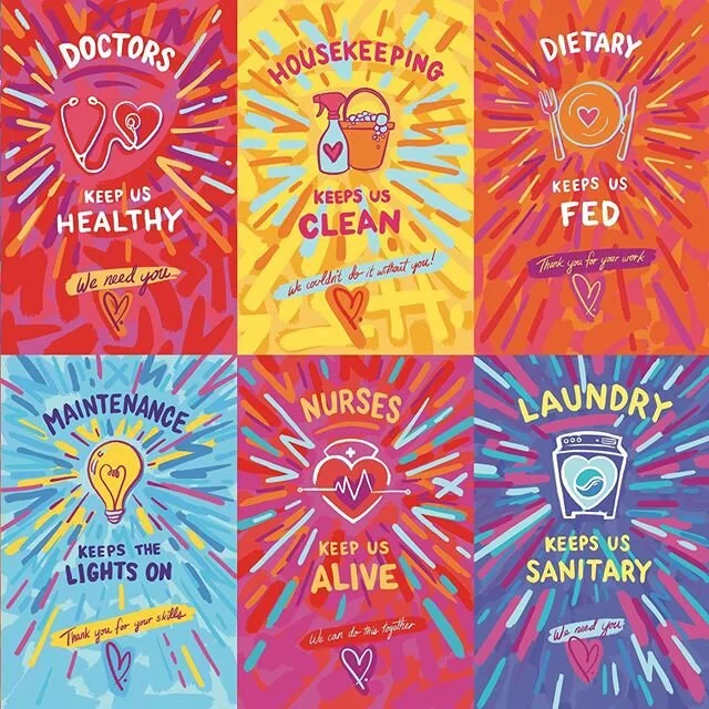 I've been working on a series of posters &amp; banners over the last few days with @shep689 to support our healthcare workers.
.
I'm going to continue adding more designs over the next few weeks, but these + more are available now to download FOR FRE