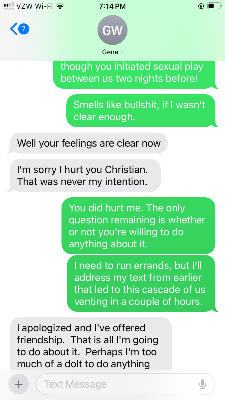 Text Message Exchange 1, 2024