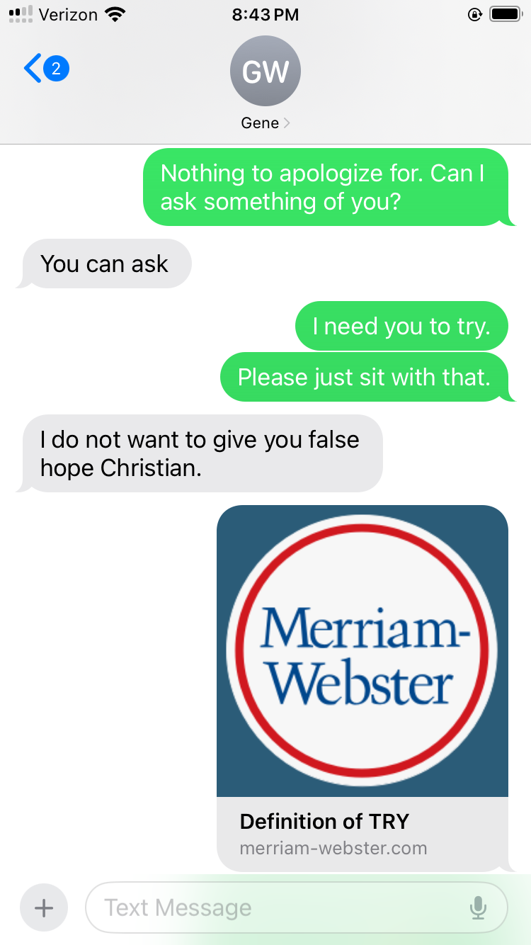 Text Message Exchange 2, 2024