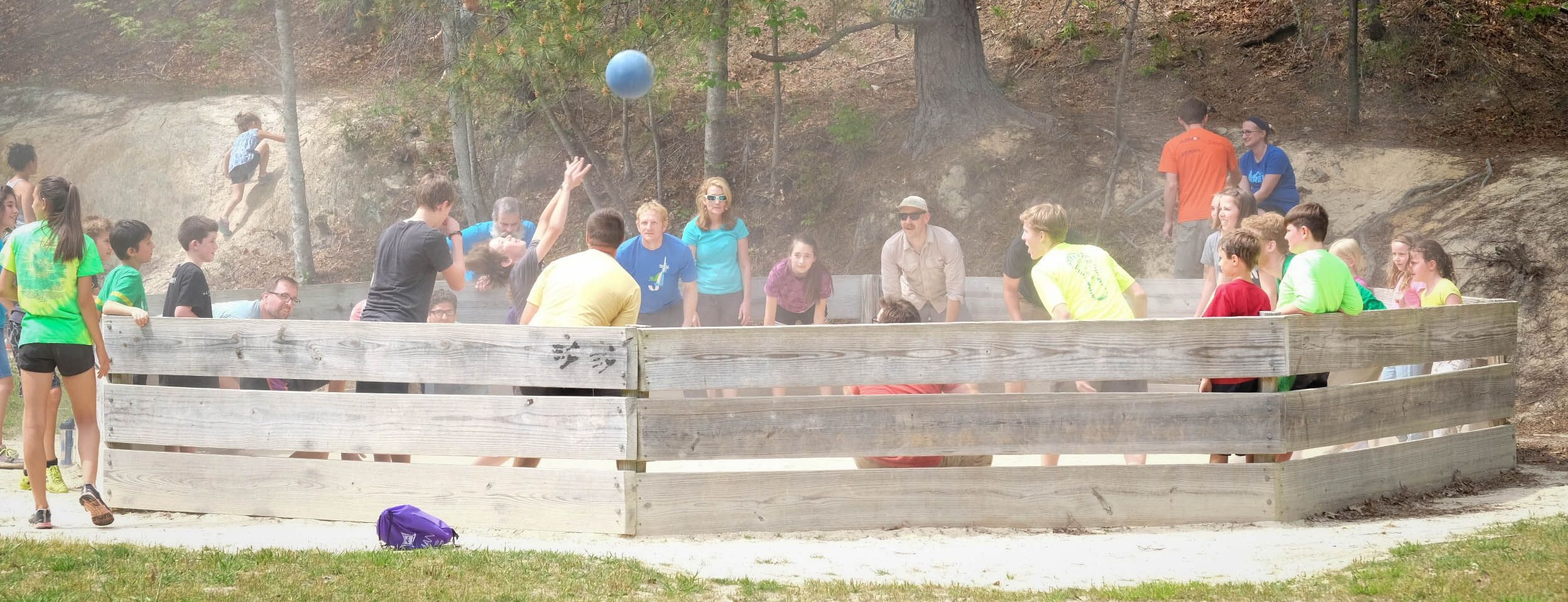 Ga-ga ball is a tradition at Ridge Haven and one the whole family can enjoy!