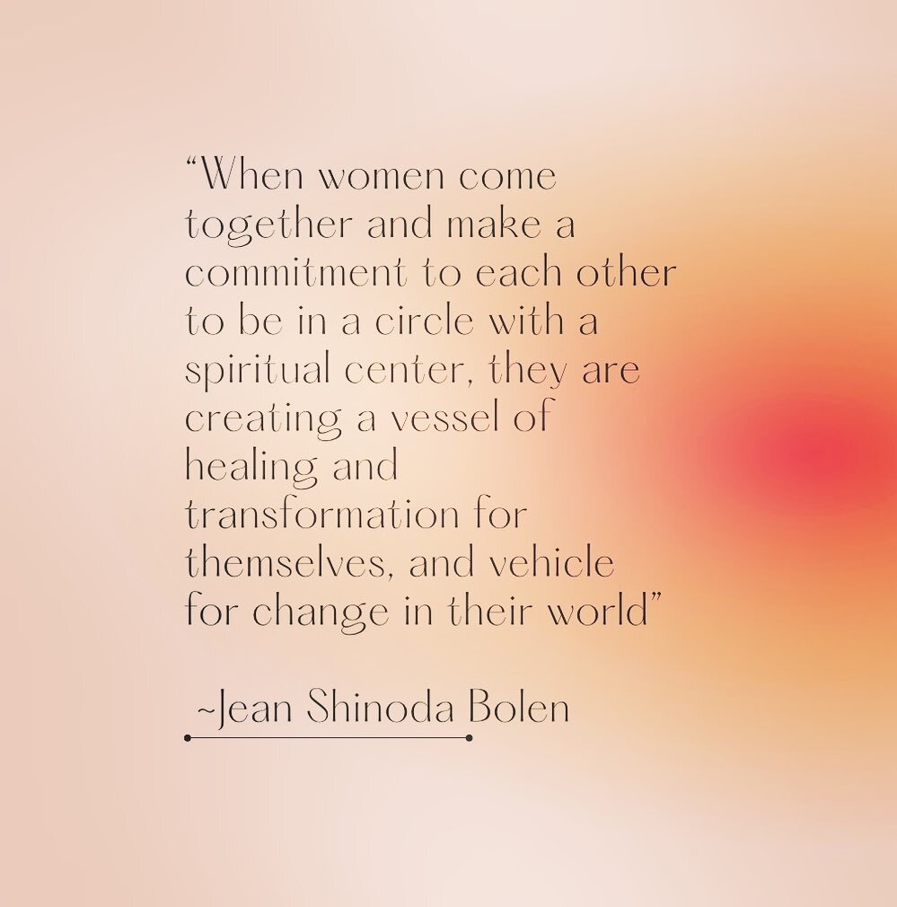 Women&rsquo;s circle ⭕️ is an ancient and sacred technology. When women gather in this way we shape a dynamic vortex of energy that opens into portals of unforeseen magic, mystery, guidance, healing and power both personally and collectively!  If you