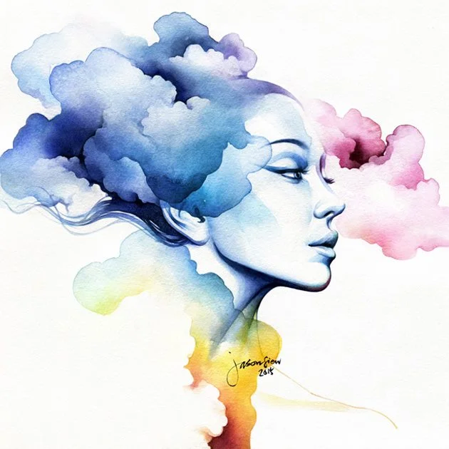 Experimental series: Cloudy Girl