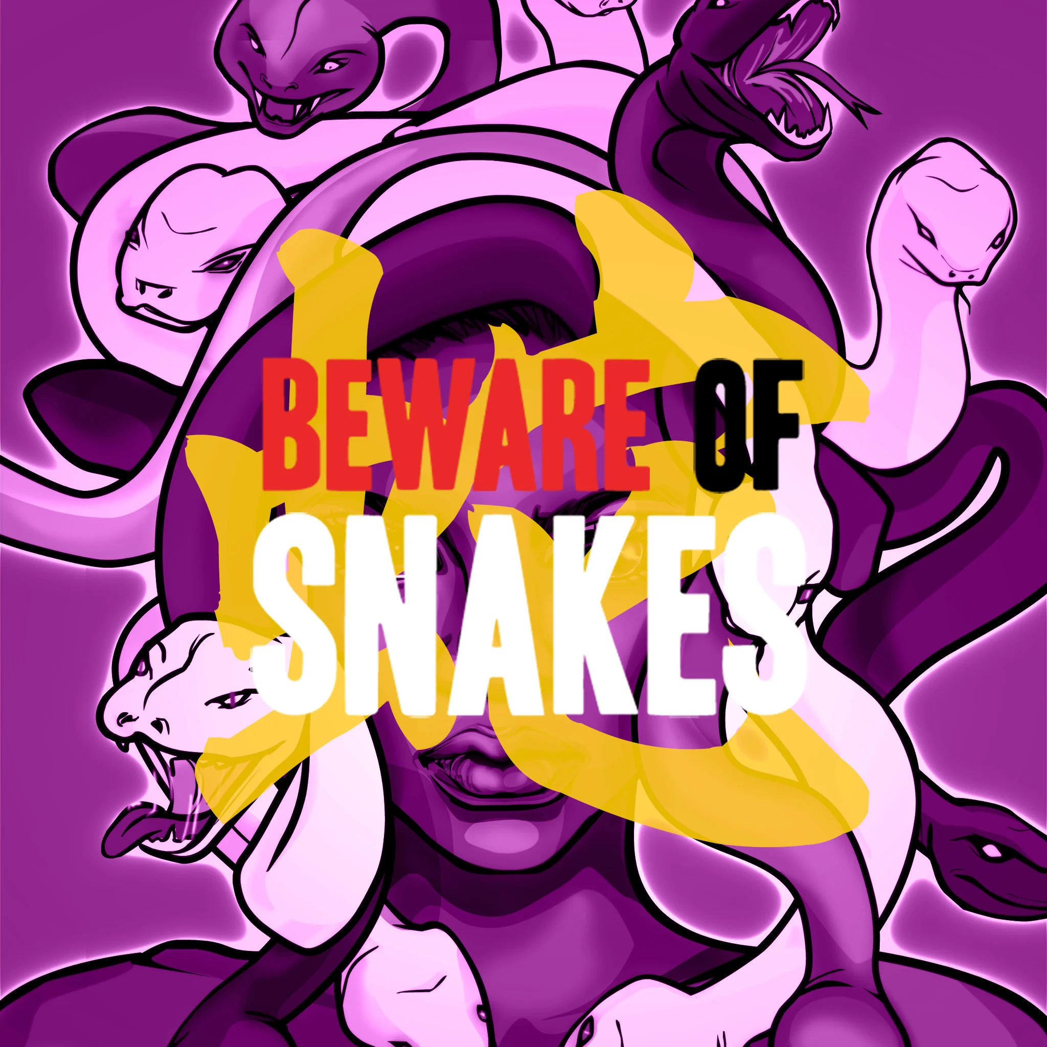 Beware of snakes - manga style design for 4649.jpg