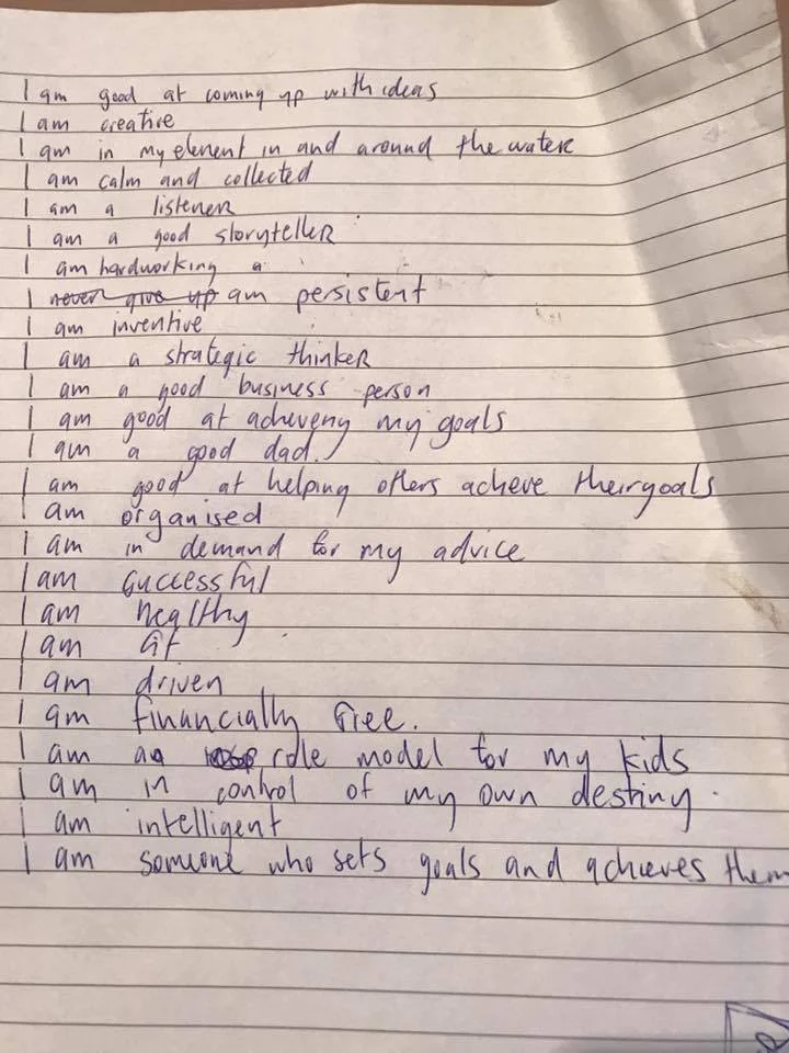 My "I am" list