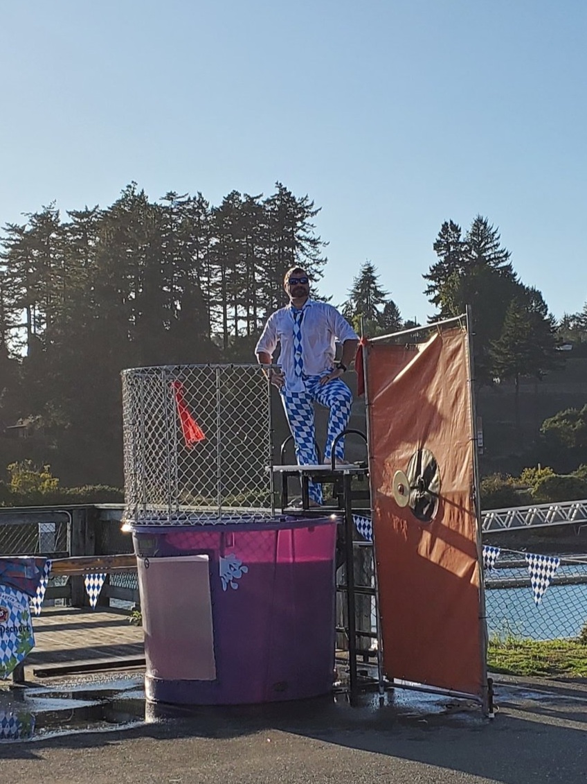 Ray in the Dunk Tank Dunk Tank Dunk Tank IN THE SUIT
