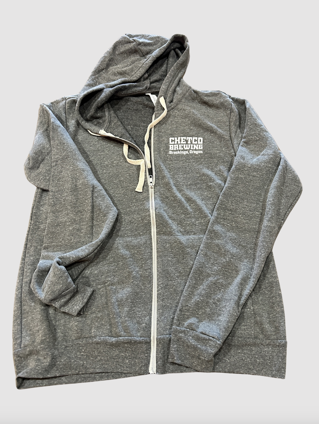 Heather Gray Zip Hoodie