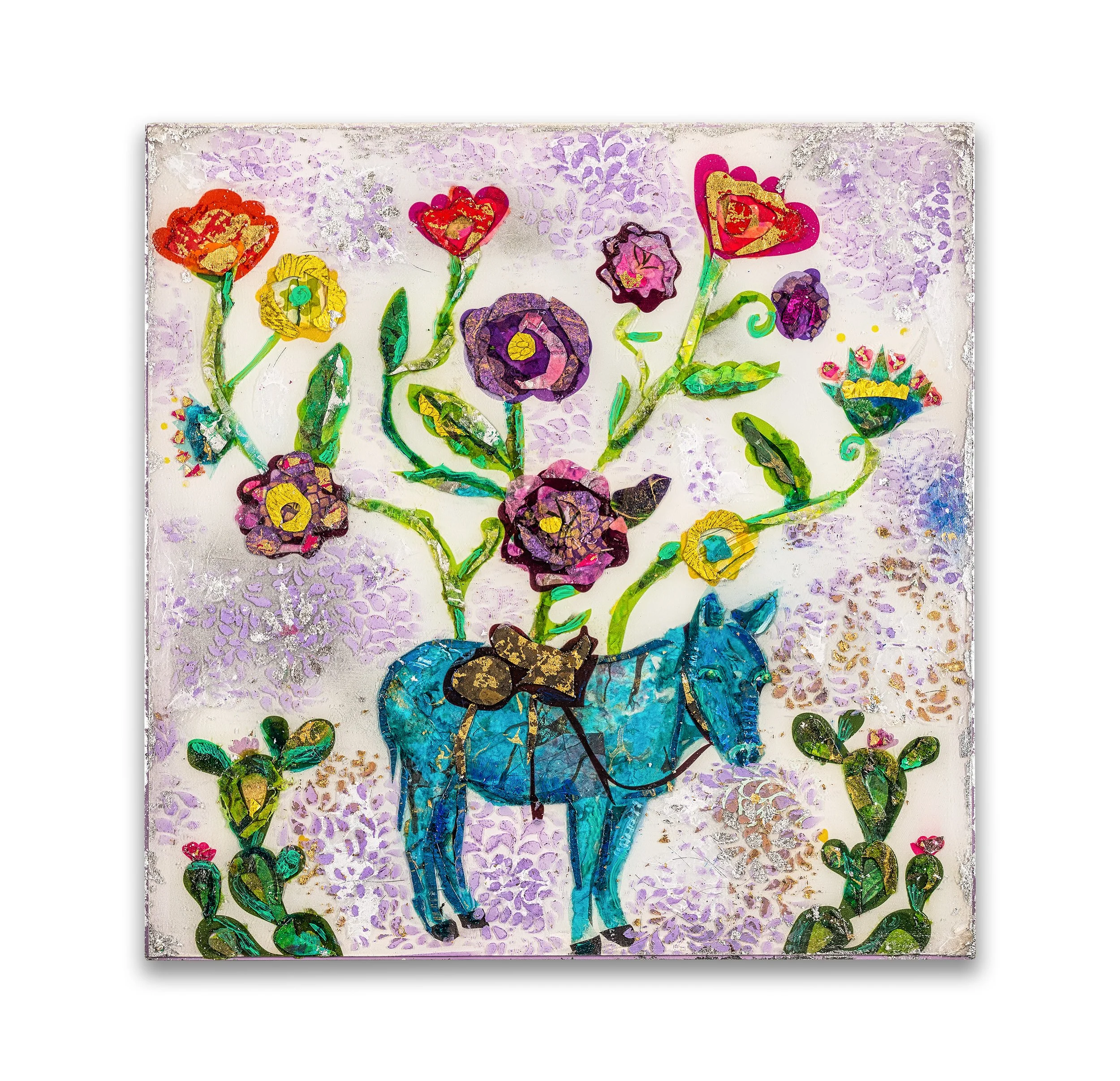  20” x 20”  Mixed media on plexiglas.  Methodist Women’s and Children’s Hospital 