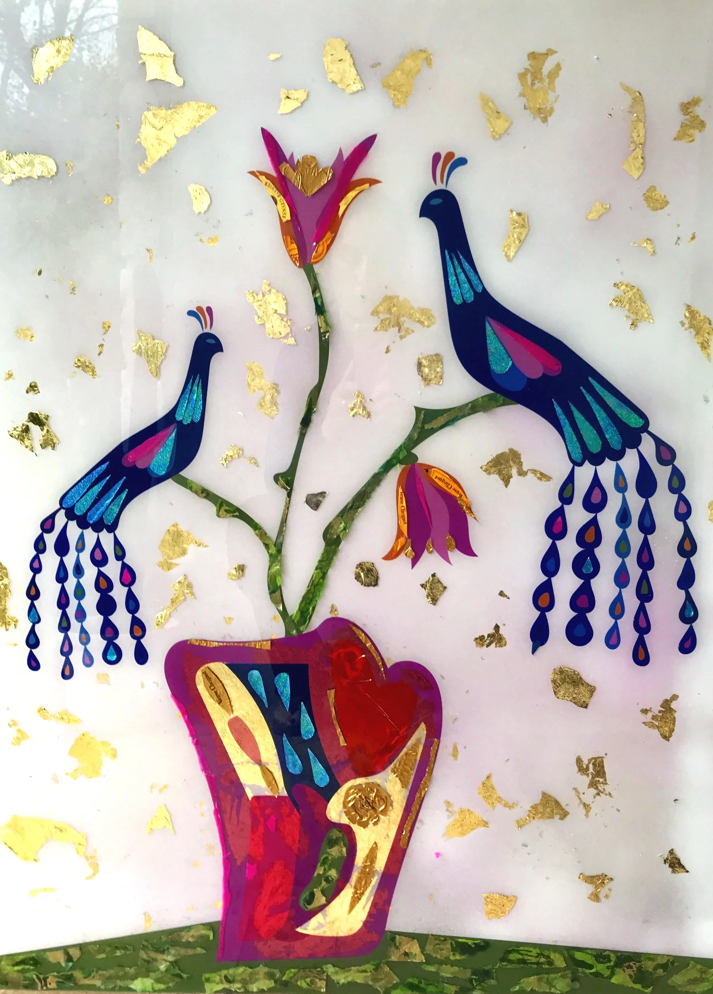 Veuve Bird and Vase