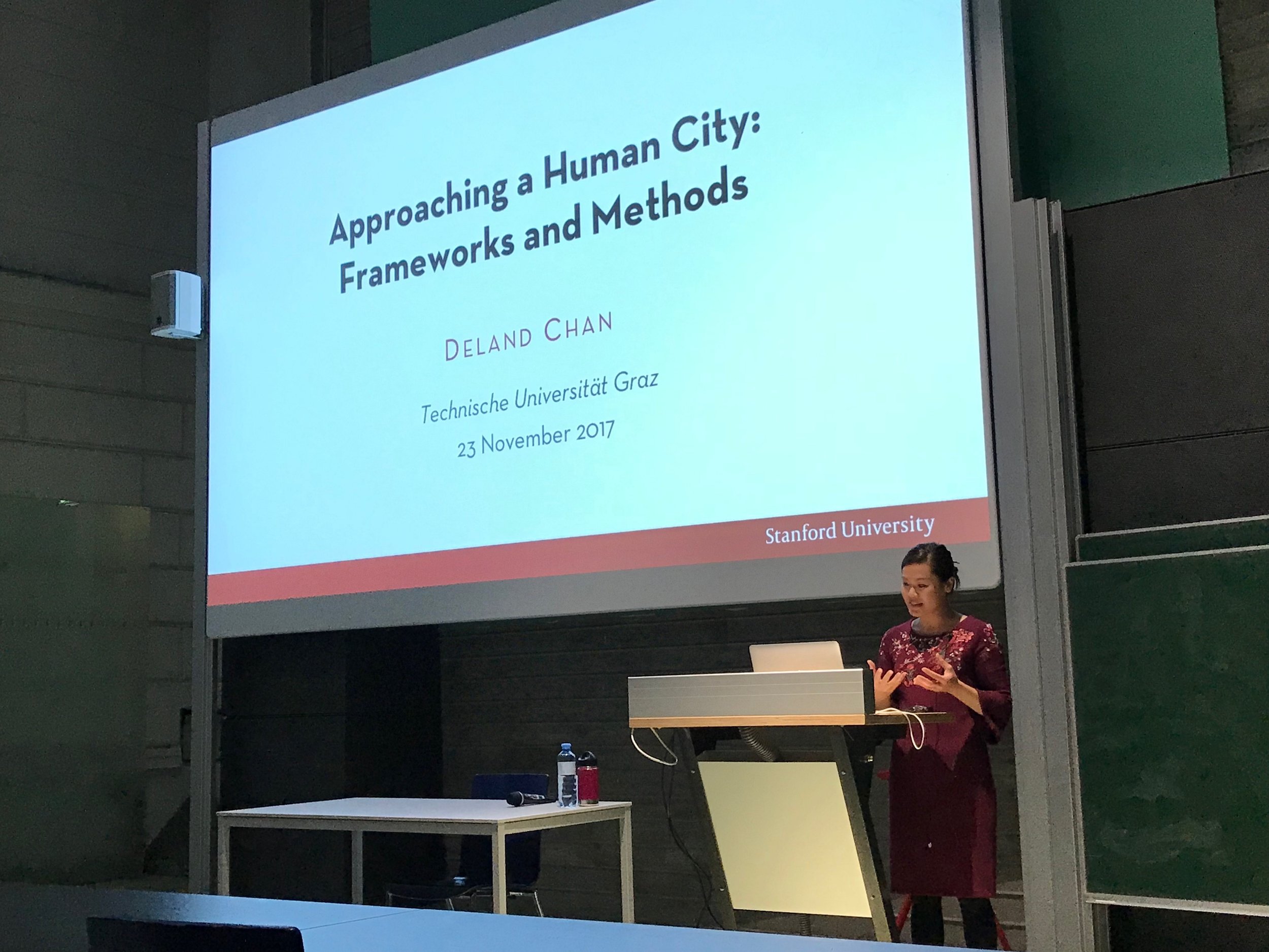 Yes, I spent my Thanksgiving talking about Human Cities and my past projects working as an urban planner in San Francisco.