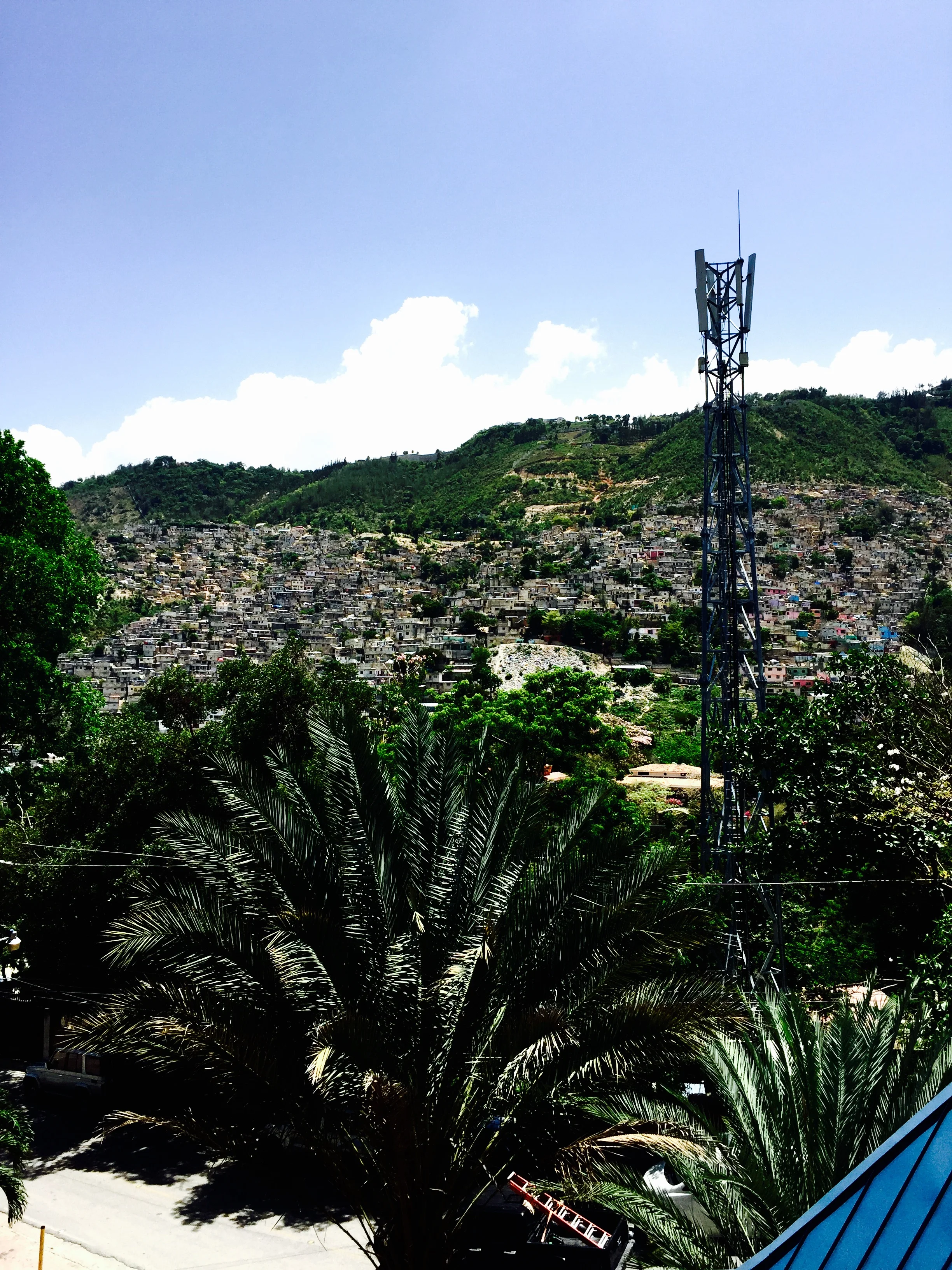 The Hills Have Eyes - A shot of the Haitian slums that lit up at night and forced me to sleep with the lights on.