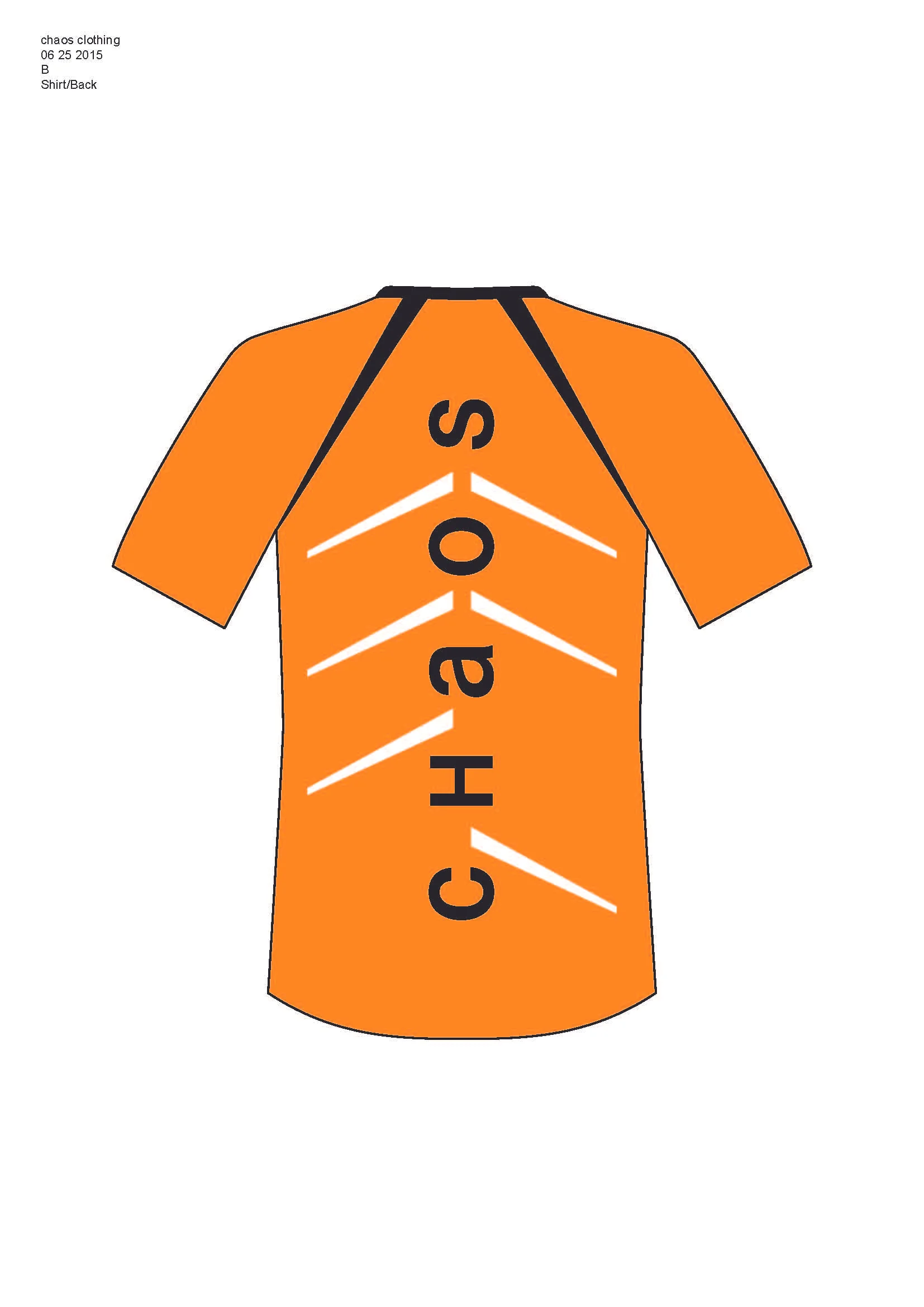 the back of the shirt