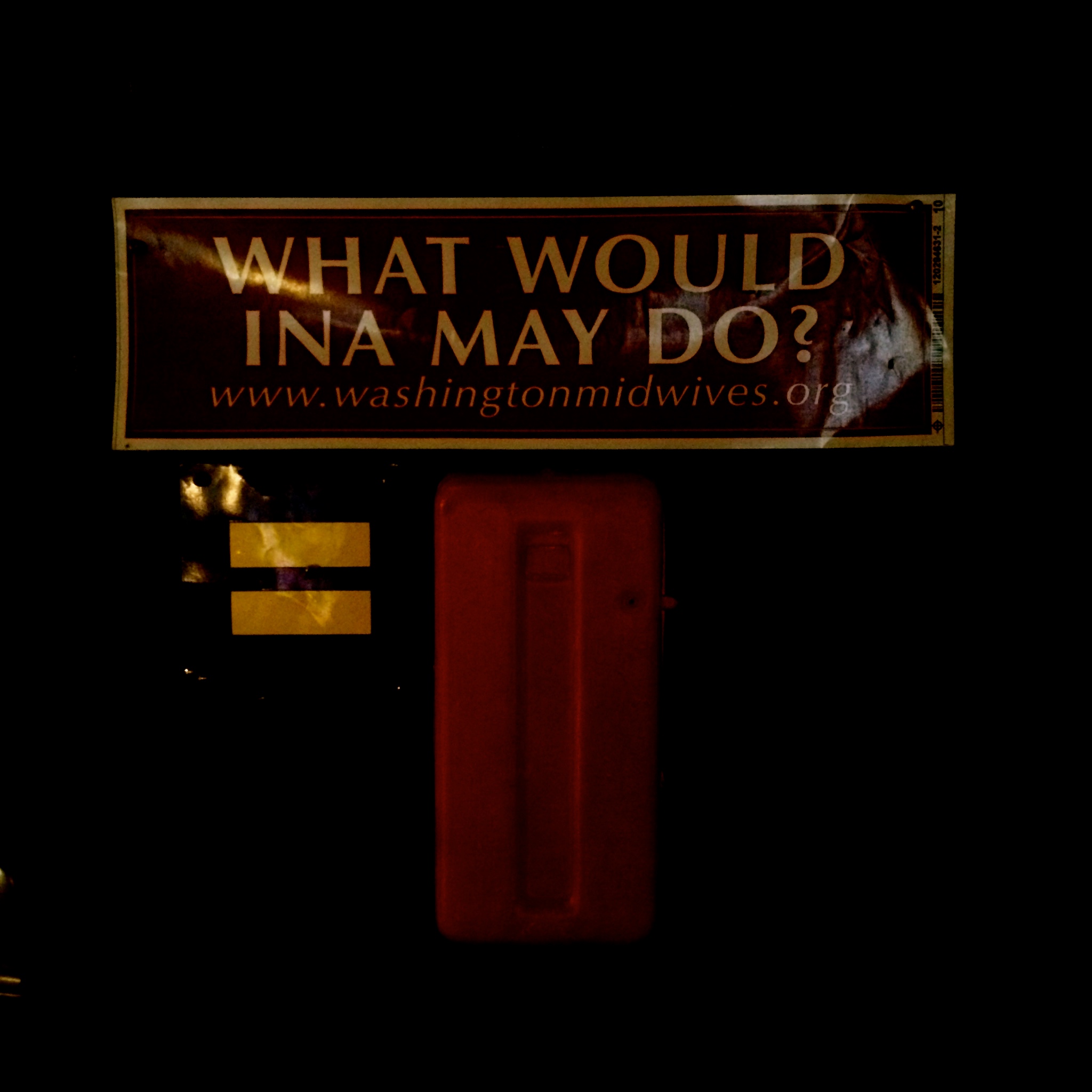 Sign on Tanya's door at her home in NY