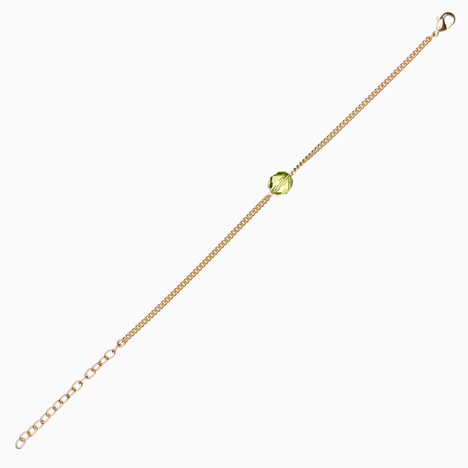 Hellgrüne Glasperle