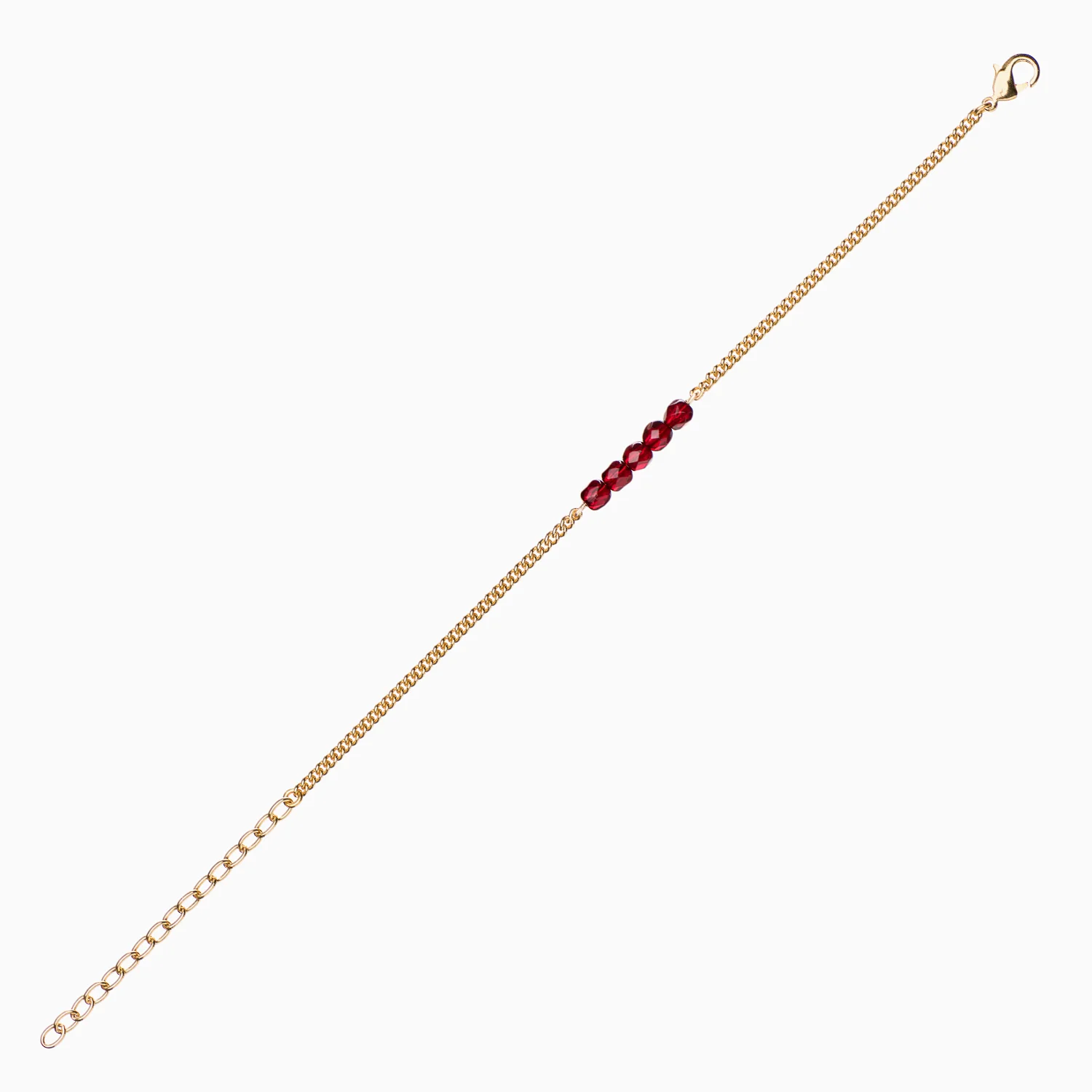 Bordeauxrote Glasperlchen