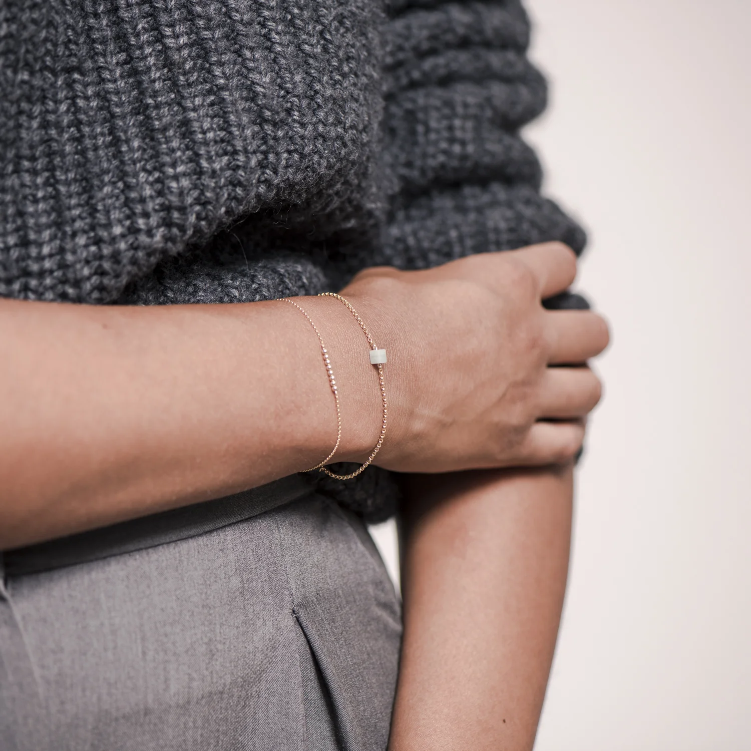 NANA Bijoux Armkette Goldplattiert Gold Goldperlen 8_4.JPG