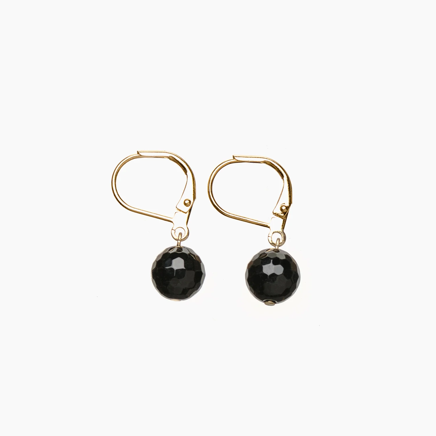 NANA Bijoux Ohrschmuck Goldplattiert Gold Clip Onyx_1.jpg