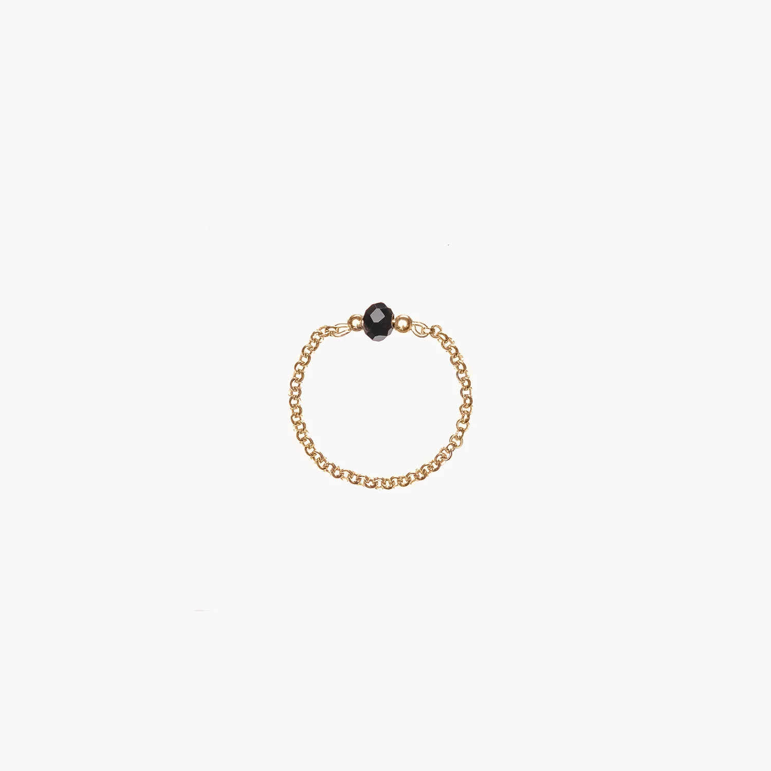 NANA Bijoux Fingerring Goldplattiert Gold Erbskette Quarzkristall Schwarz 1_1.jpg