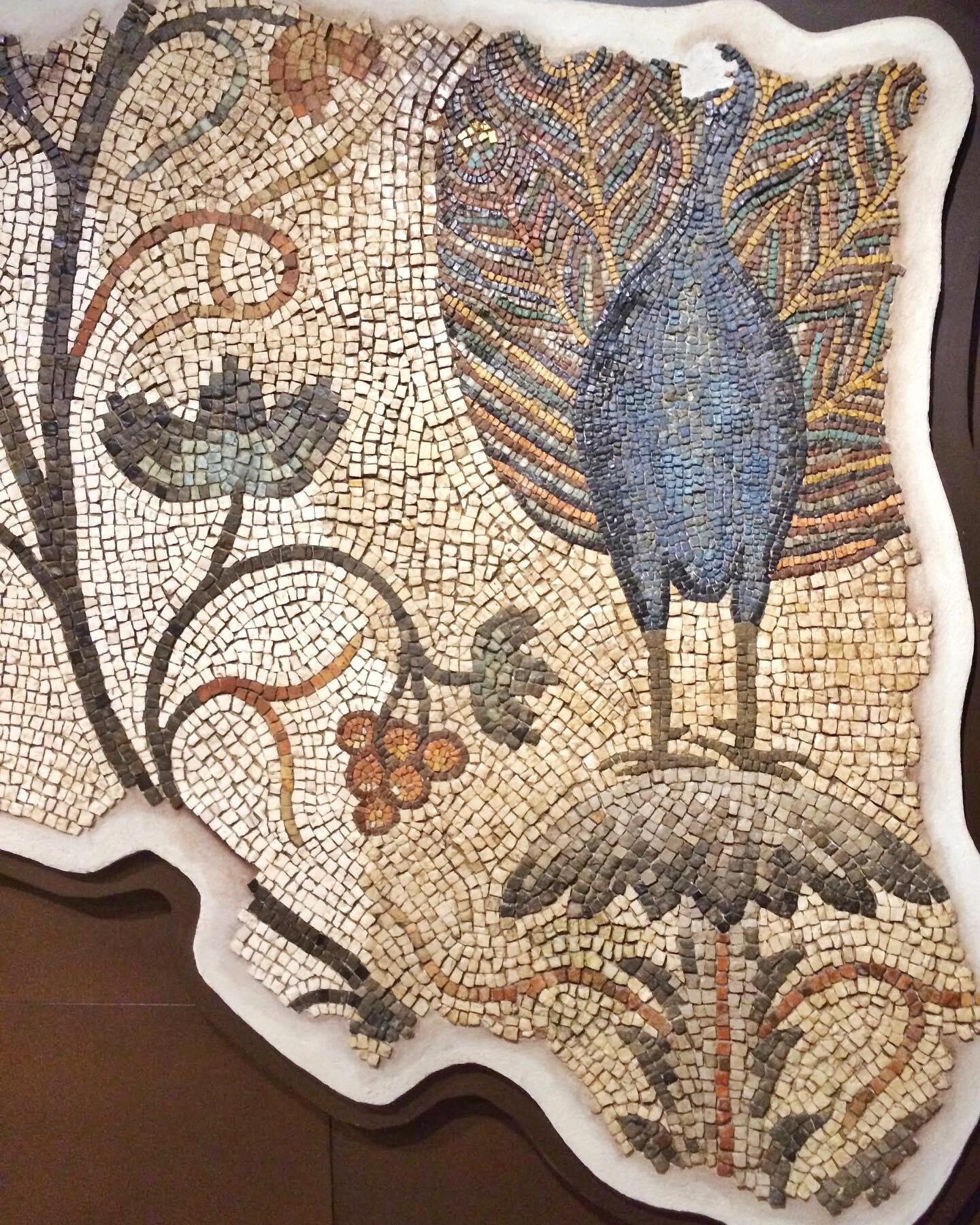 Happy Monday all!⁣
This mosaic fragment depicting a colorful peacock is dated between the end of the 4th and 5th century AD. Although the full image did not survive, to me in some way it makes it only more interesting, more precious and more importan