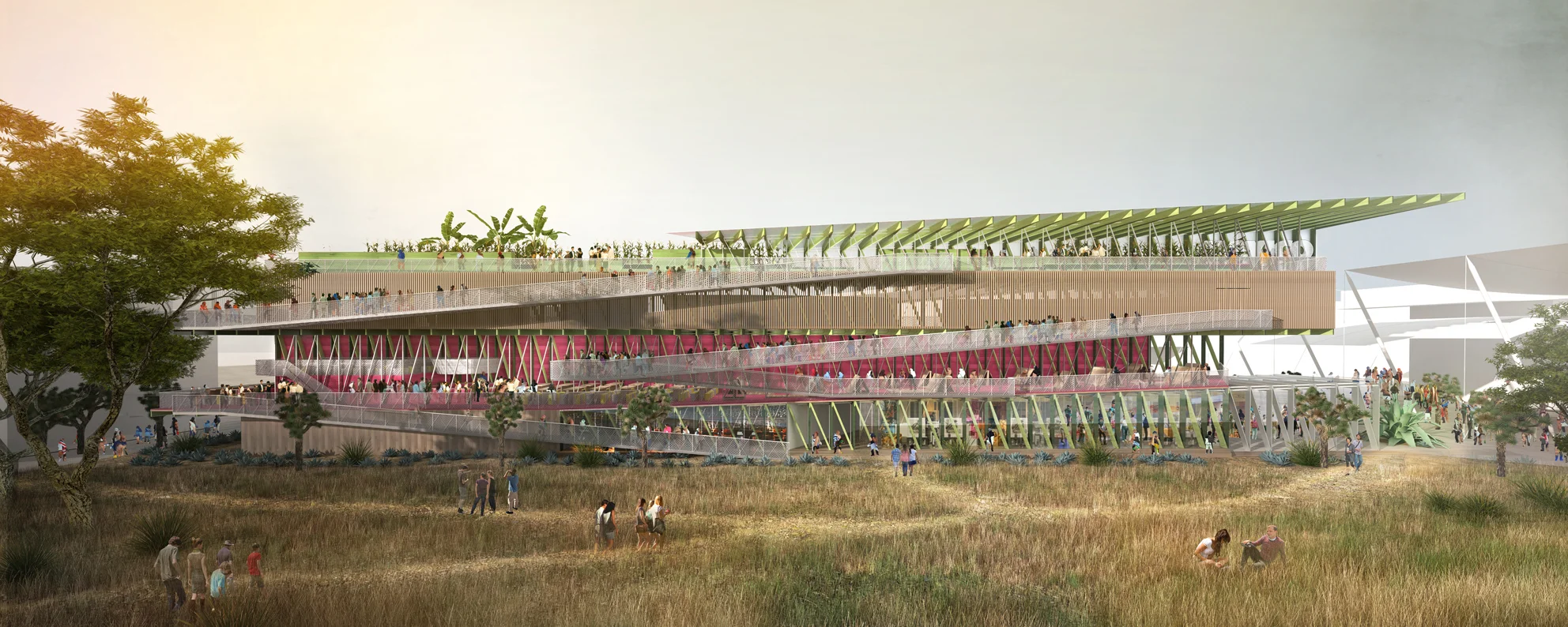   In collaboration with Techniker (structural), ECOstudioXV (m&amp;e/sustainbility), KVR (landscaping) and Anamnesia (scenography)  Our proposals for the National Pavilion of Mexico at the Expo Milano 2015 celebrates the theme “Feeding the world, Ene