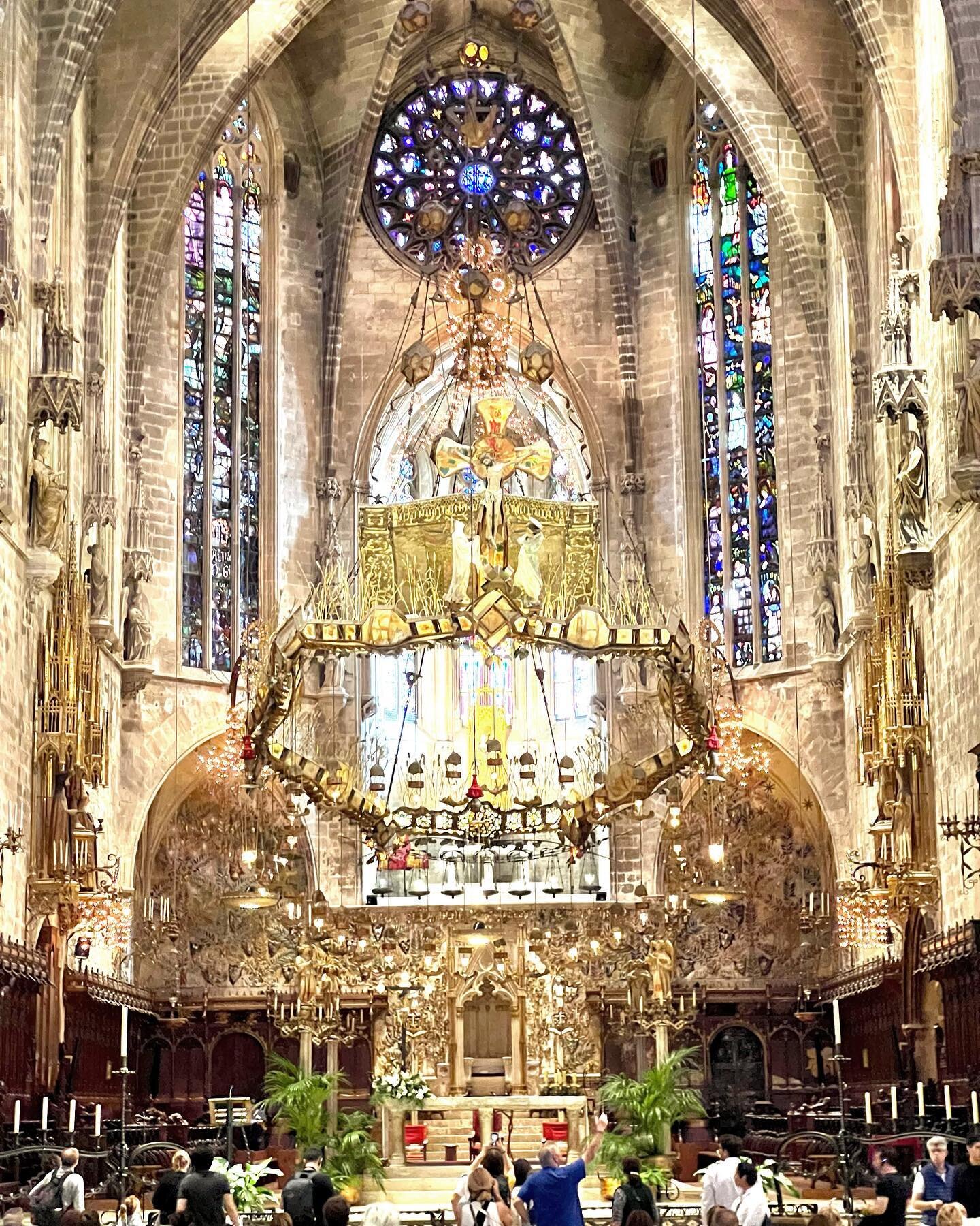 Gaud&iacute; and Barcel&oacute; at La Seu in Palma - what an absolute treat in this sacred space with one of the highest naves in Europe #architecture #arquitectura #arquitetura #cathedral #gaudi #barcelo #laseu #palmademallorca #espa&ntilde;a