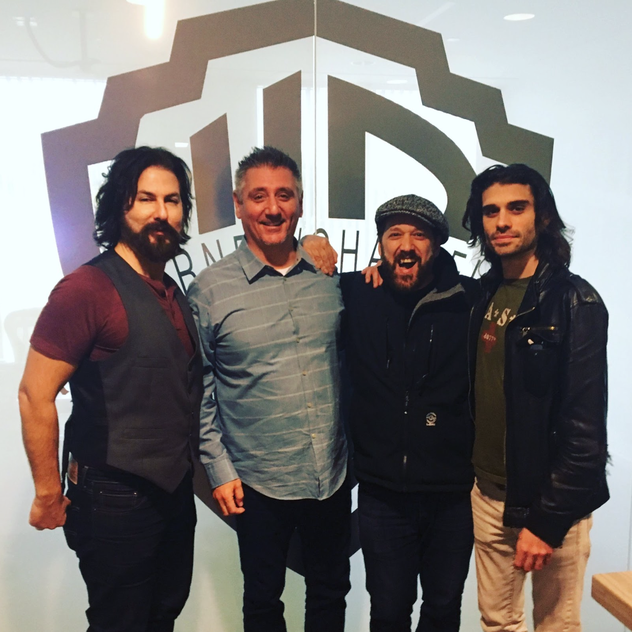 L-R Daniel Scott (SecondsAFTER Music), Dave Georgeff (Warner Chappell/Warner Bros.), Jeff Serra (SecondsAFTER Music), Tony Bernardo (SecondsAFTER Music)