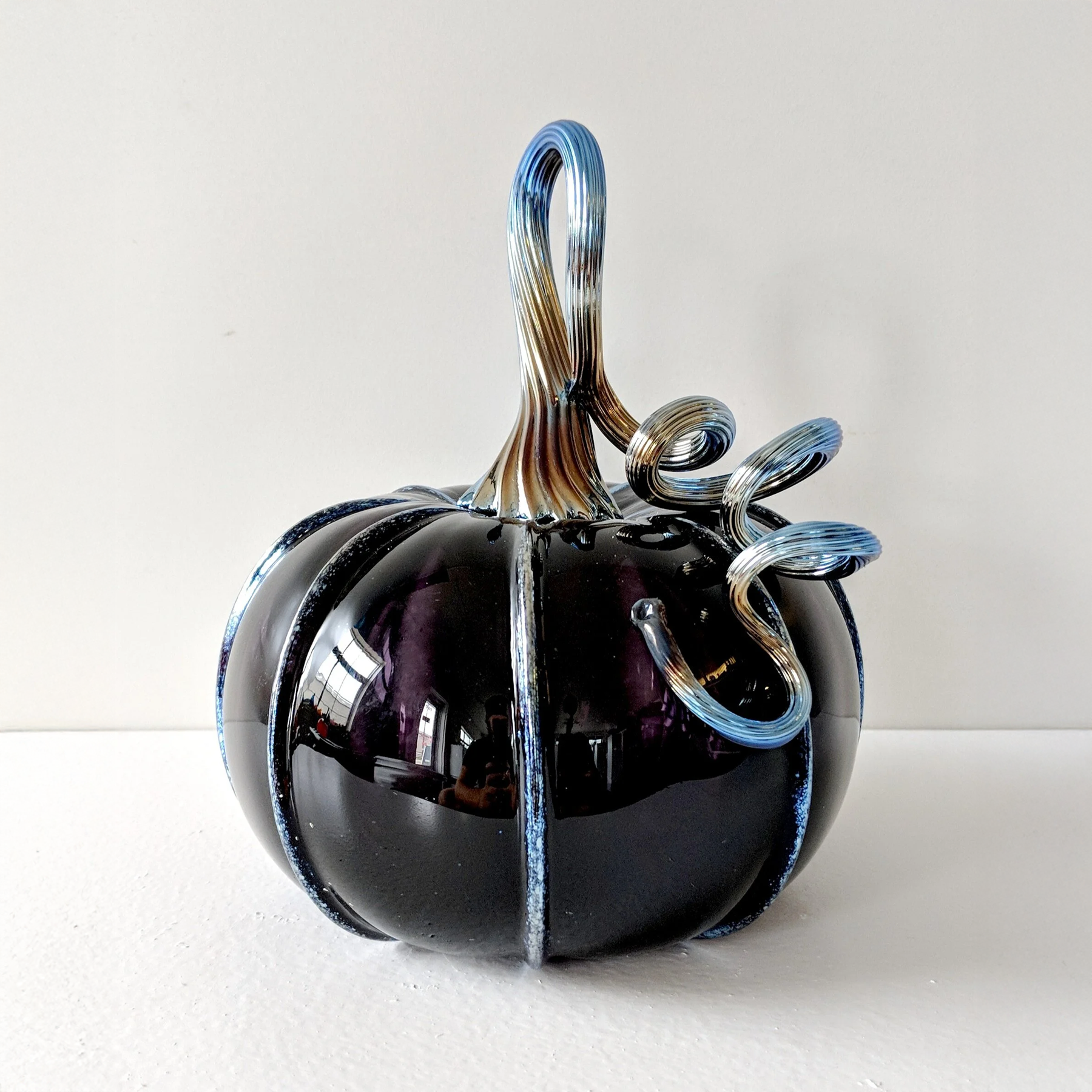 Black &amp; Silver Pumpkin