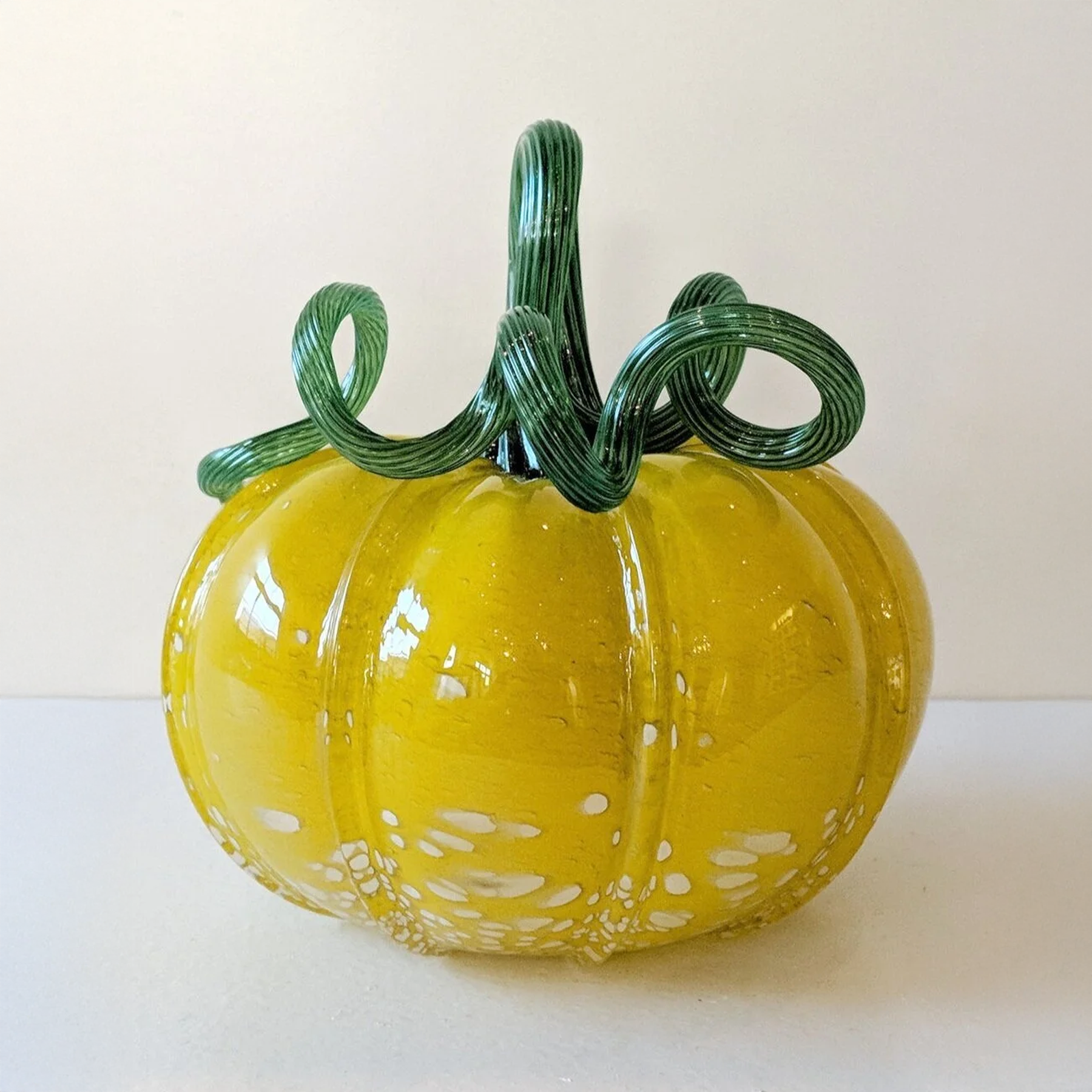 Canary Yellow &amp; Adventurine Green Pumpkin