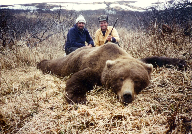 John Bermen and Me with his 10'5" Brown Bear