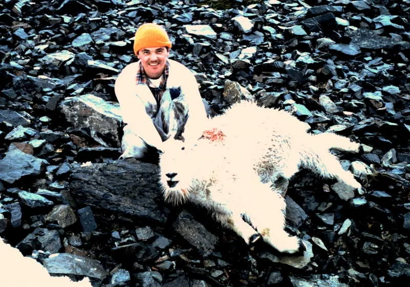 Scottie Bailey with a Goat he took with my pistol.