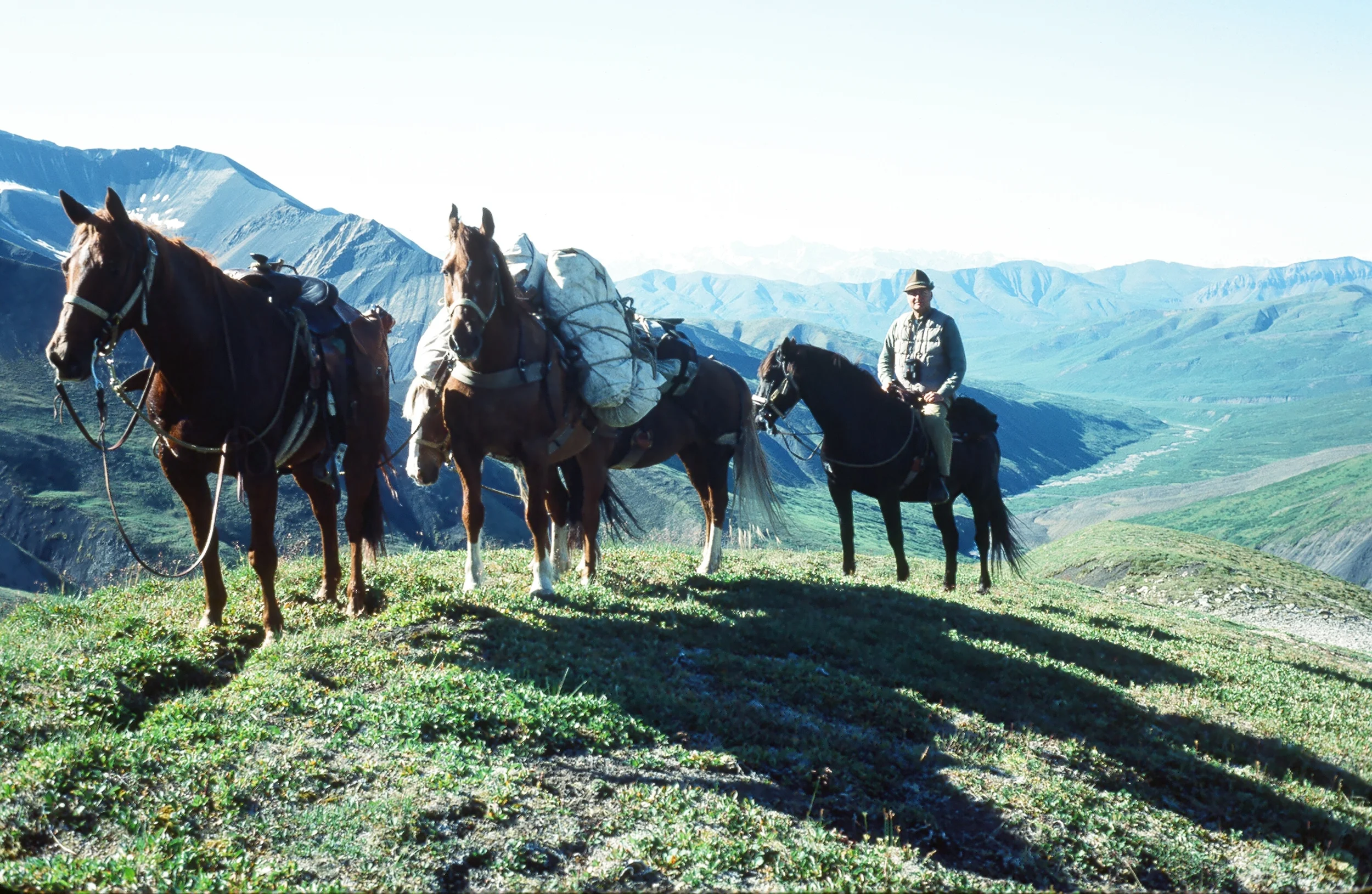 Mike Dobransky in Young Creek with Brent. Mike was Brent's first sheep hunter.
