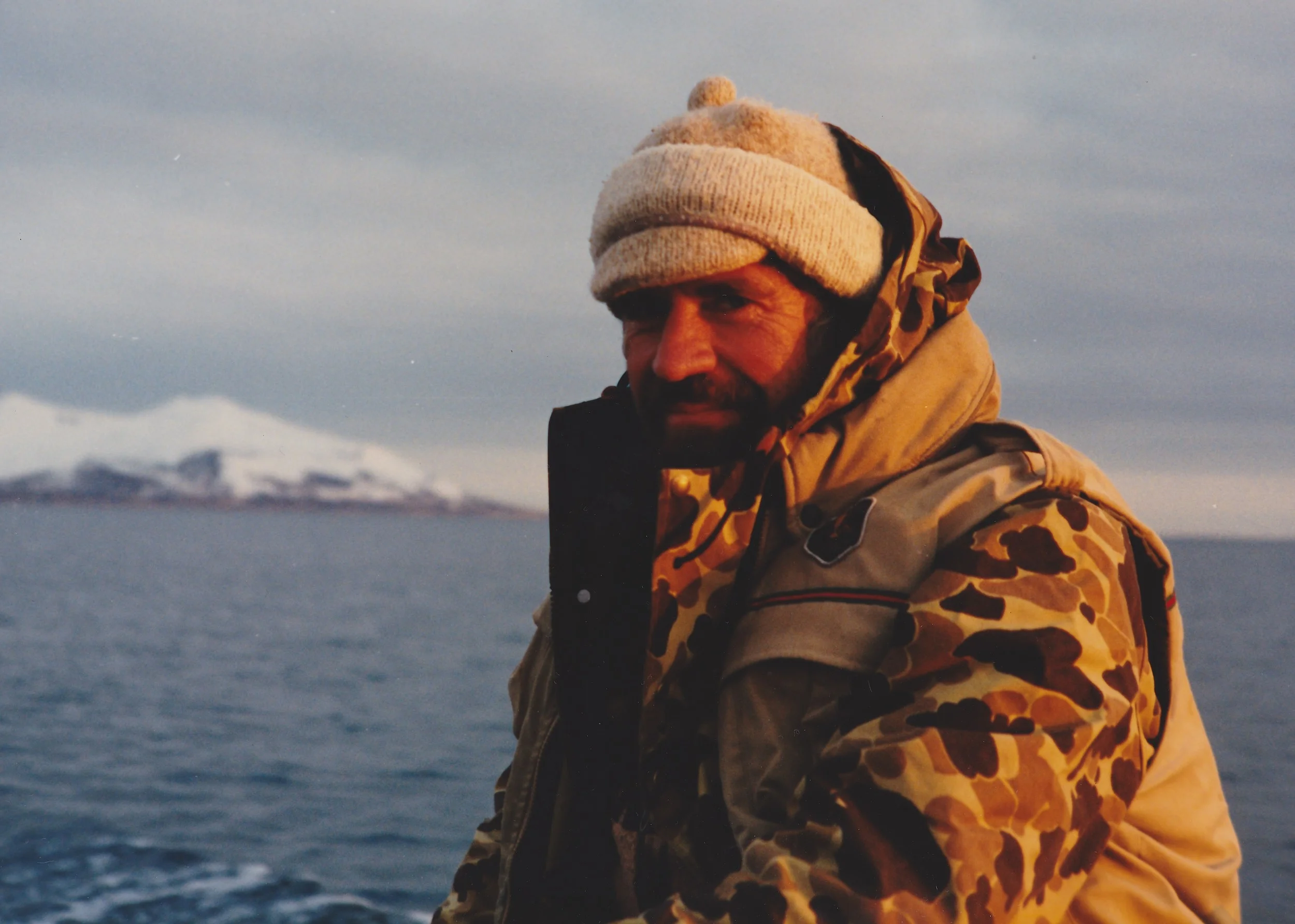 Hunting from the Zodiac. This photo was taken by Matt Caldwell, a client and friend who hunted with AAA seven times.
