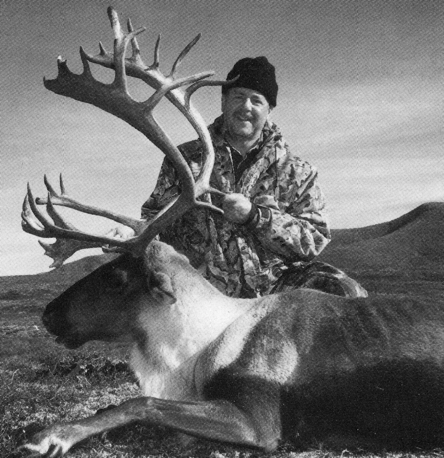 Ed Blair, New York City police officer with his well deserved caribou.