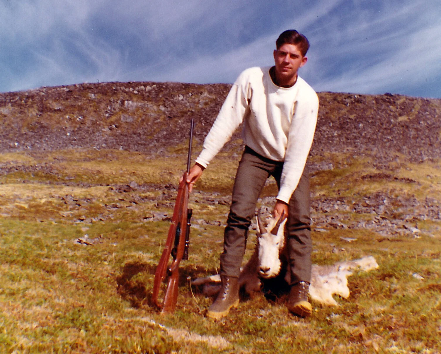 My 8" billy goat. Check out those rubber boots.