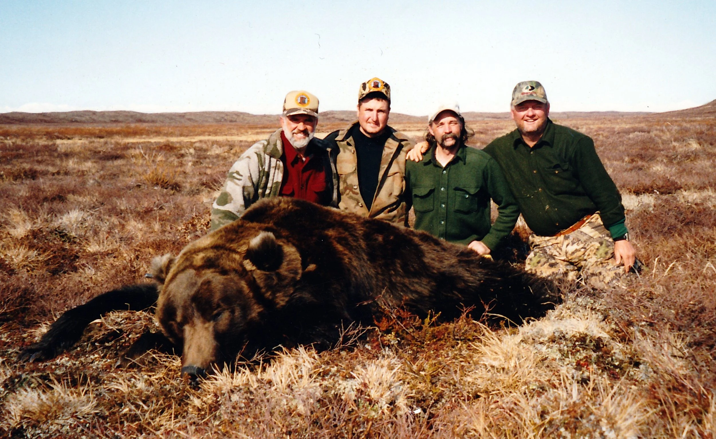(L to R) Myself, client Mack Hylton, guide John Koldeway and client Ron Lilly both clients were from WV.