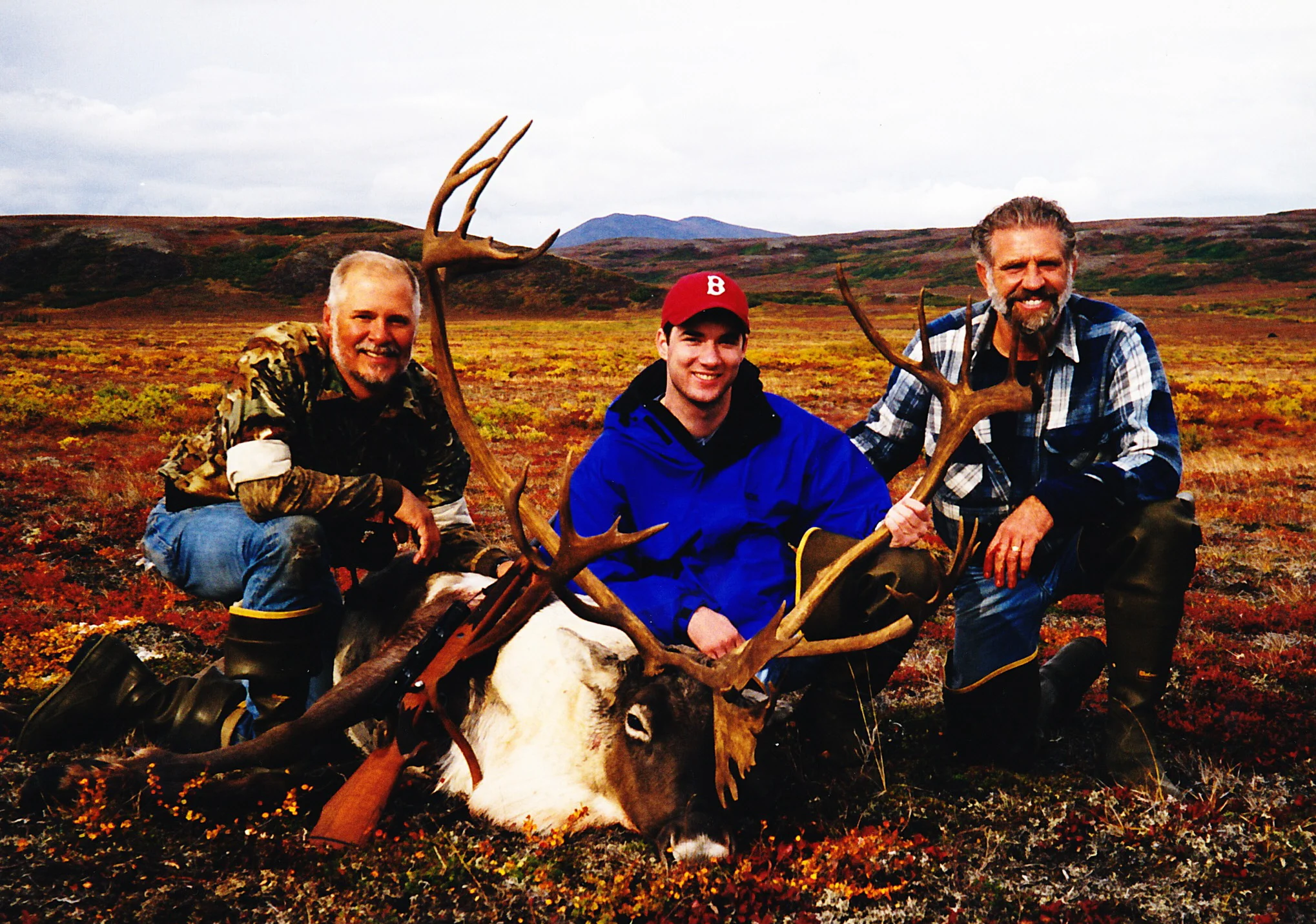 (L to R) Guide Dennis Byrne, client Mike Sweeney, from Upton, MA and myself.