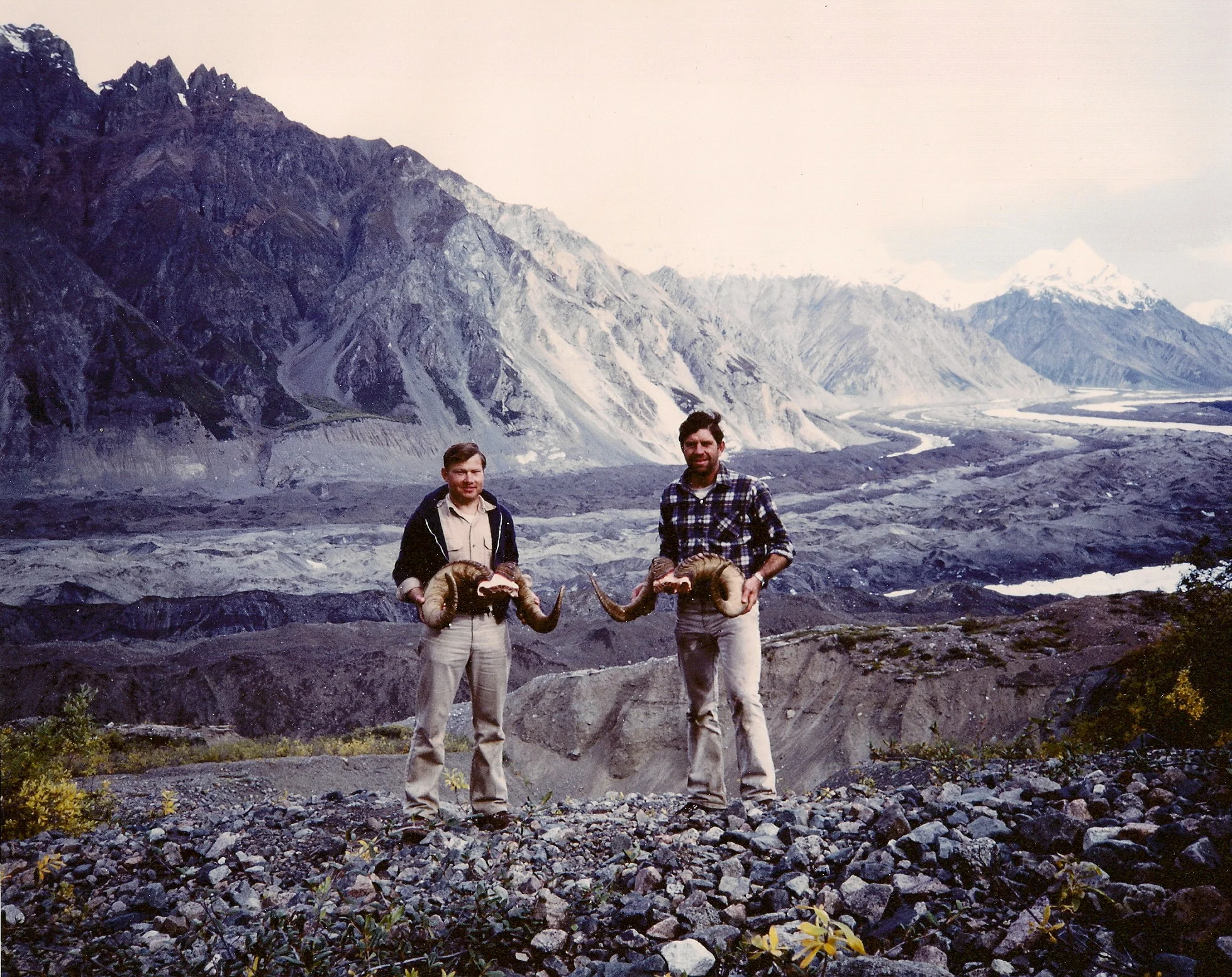 Ron and me on our next hunt with "Rotten Mountain" in the left back ground.
