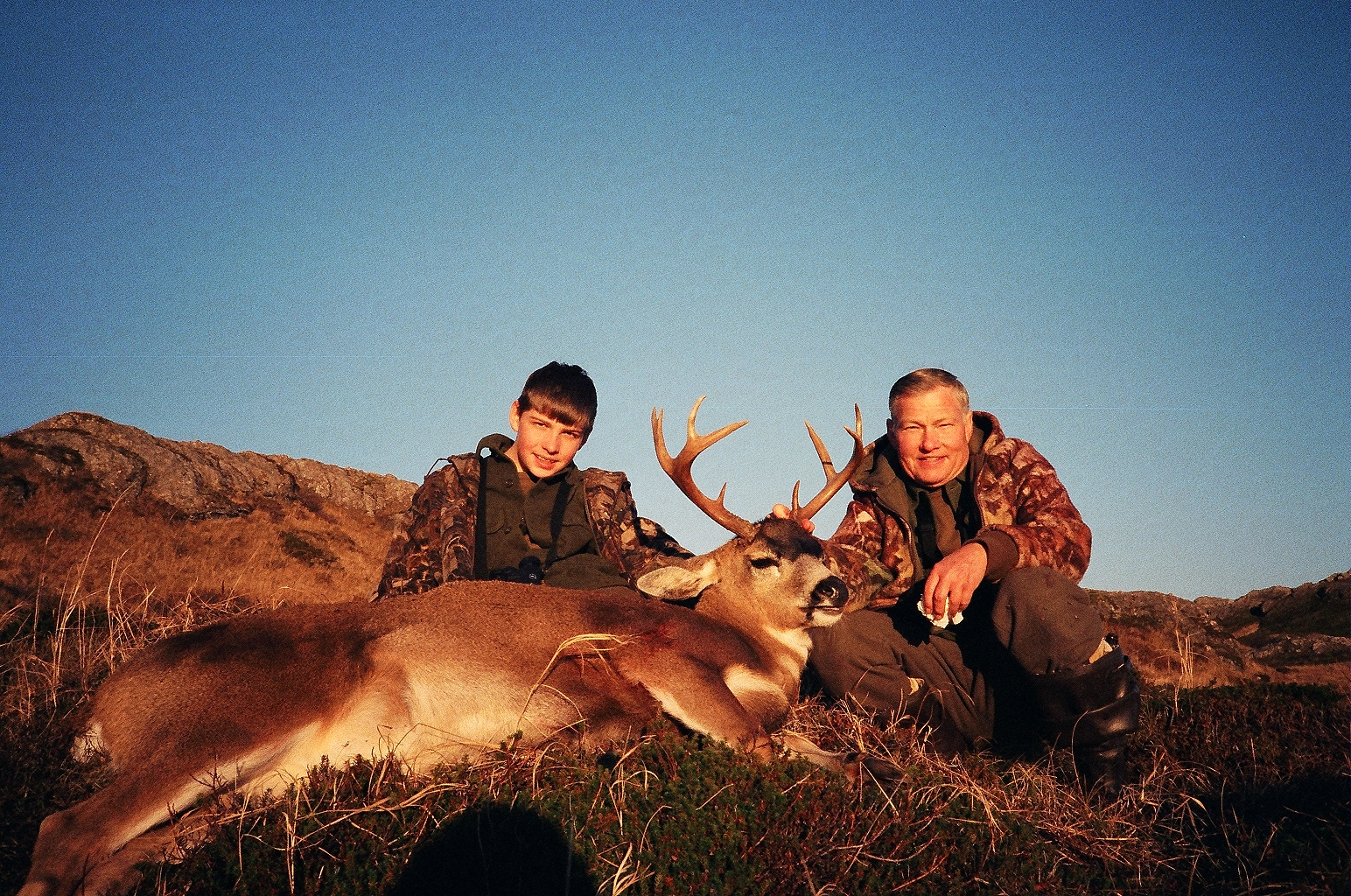 Ron and Philip with their biggest deer scoring 91 B&C points.