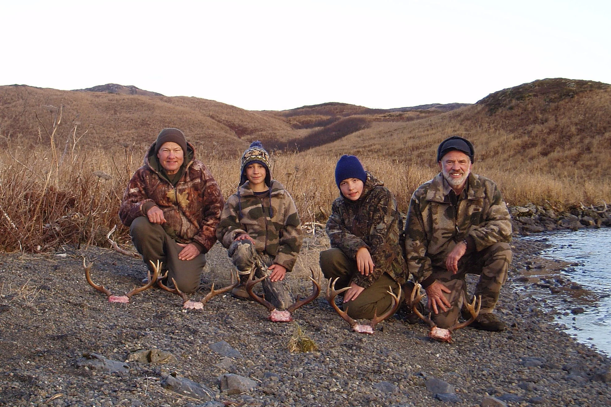 Ron, Jared, Philip and myself after our great hunt.
