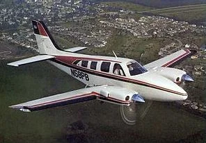 A Beech Baron like the one we flew in to King Salmon.
