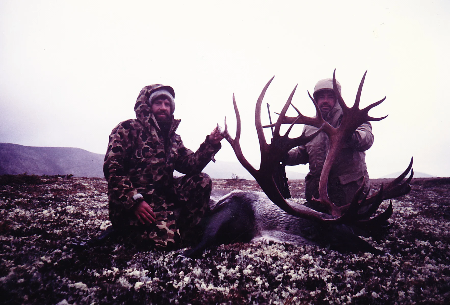 Client Leonard Anderson from WV and me with his 403 B&C record book caribou. Cold Day!!