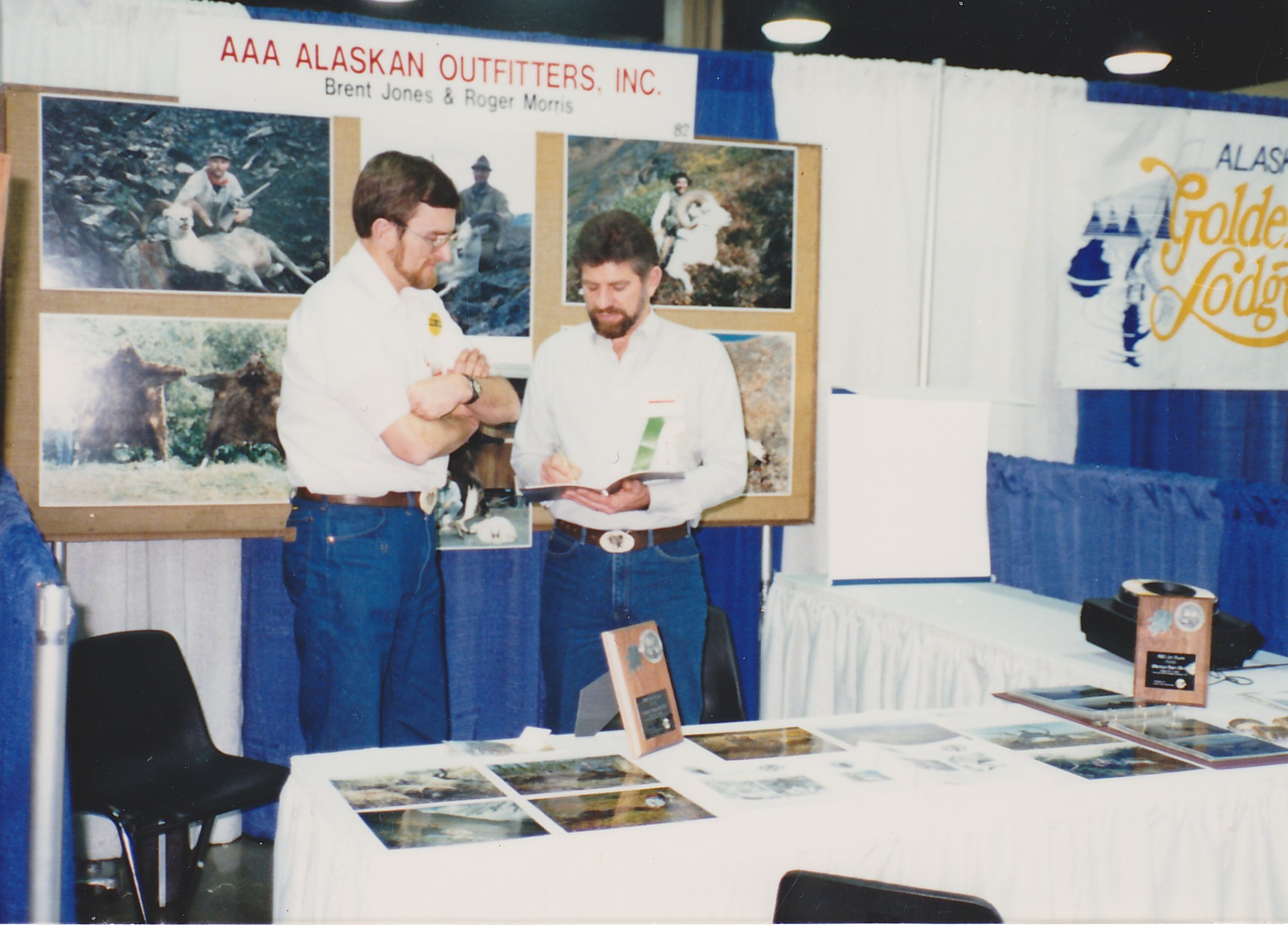 Brent and me at one of our earlier Foundation for North American Wild Sheep Conventions.