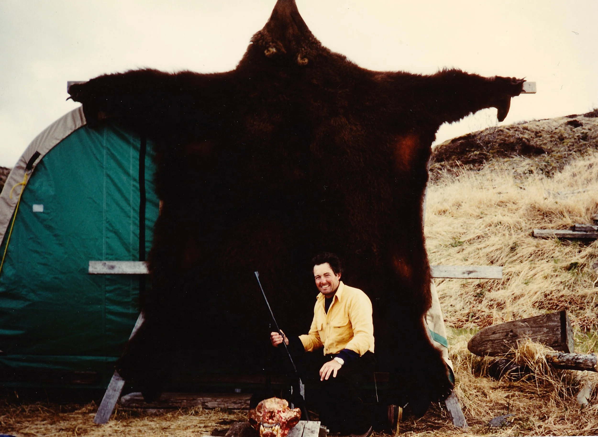 John back at our main camp on the shore of Cold Bay.