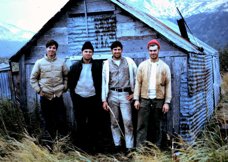 (L to R) Bobby Butler, Jon Moulet, myself and Dick Roberts in our home away from home.