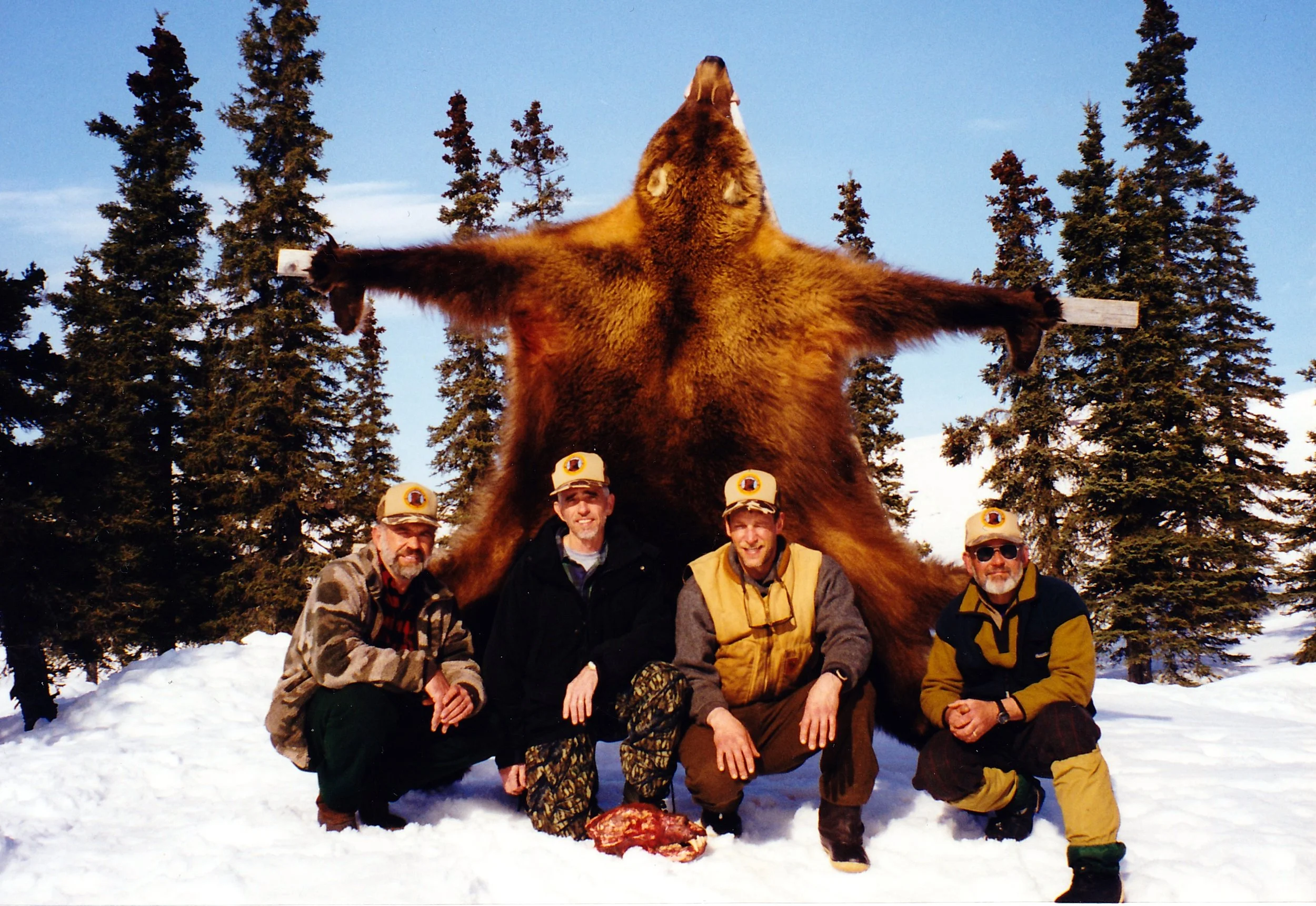 1999, (L to R) Myself, Carl McCollum, Lake Wales, FL, guide Mark Confer and Dan.