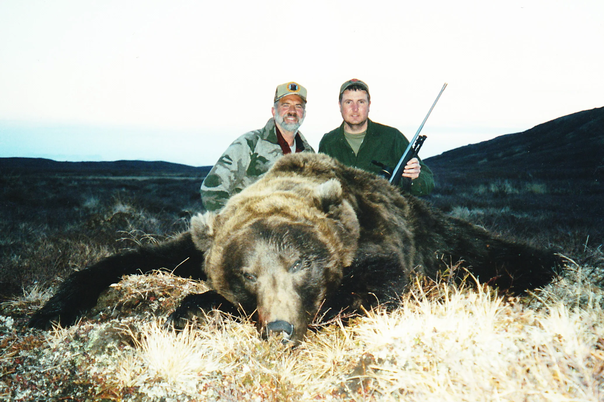 Mack Hylton, Beaver, WV, and myself with his beautiful 9'6" bear.
