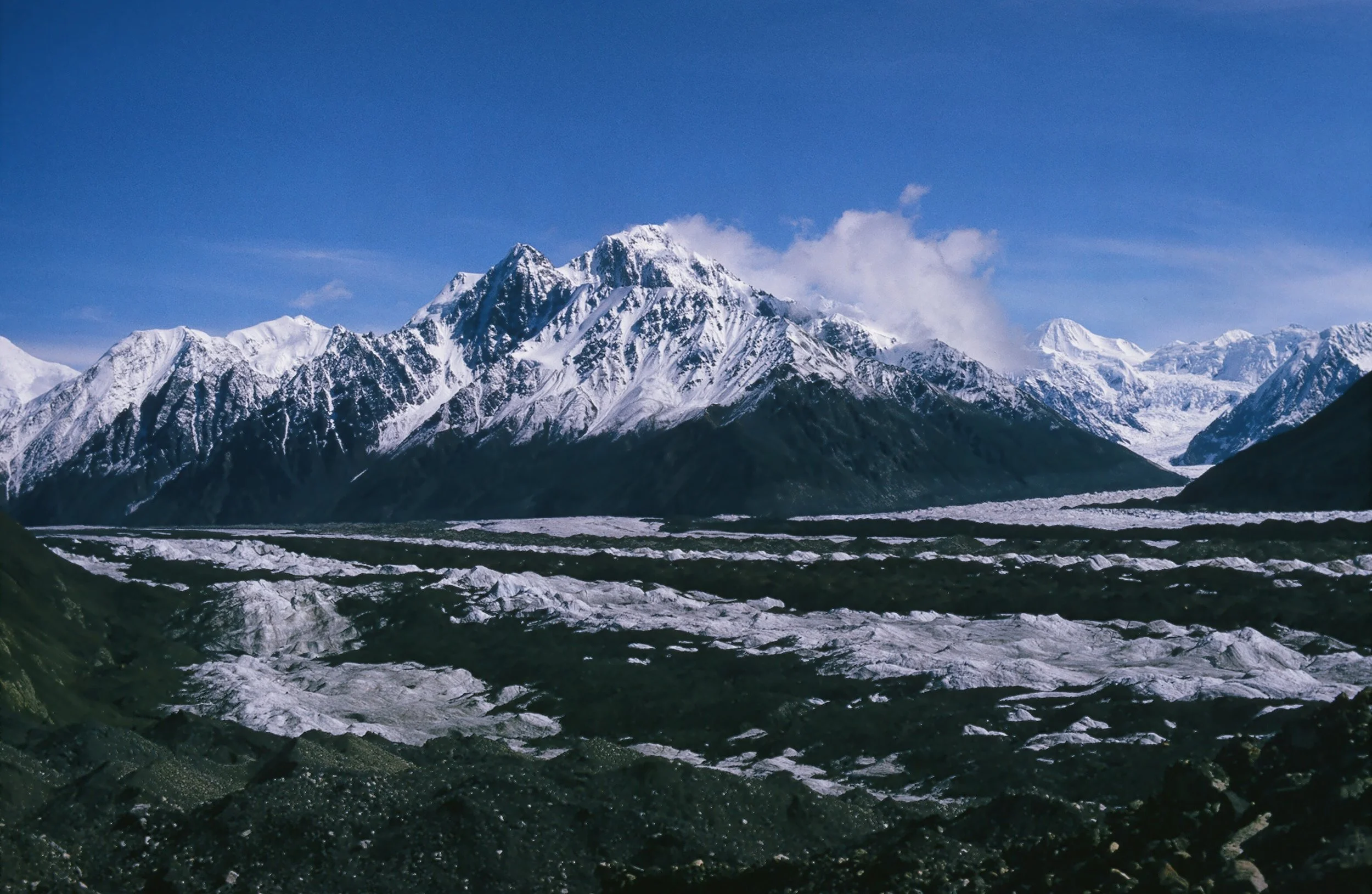 The majestic Wrangell Mountains in glacier country.