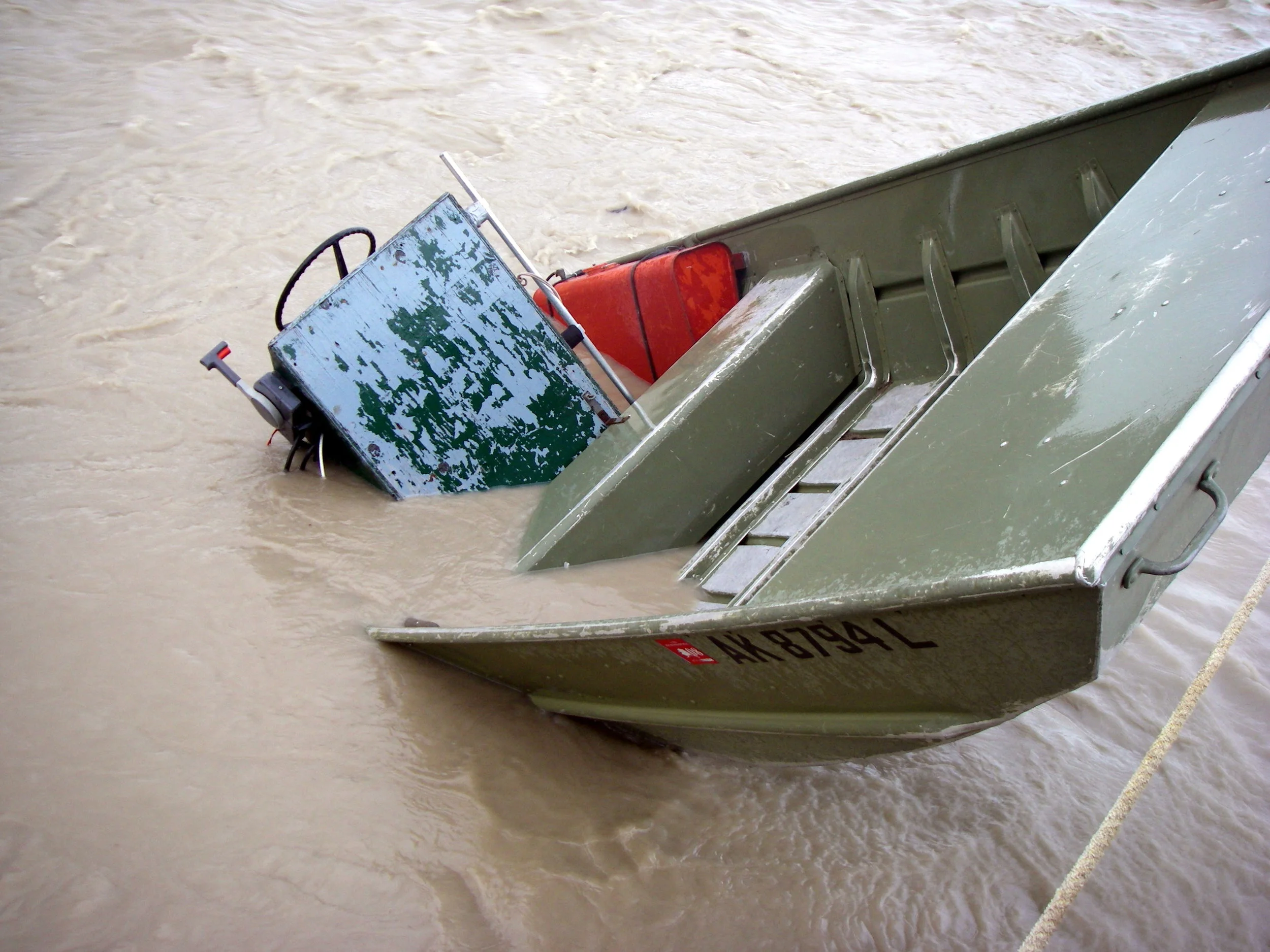 AAA's boat close to where Pete was standing.