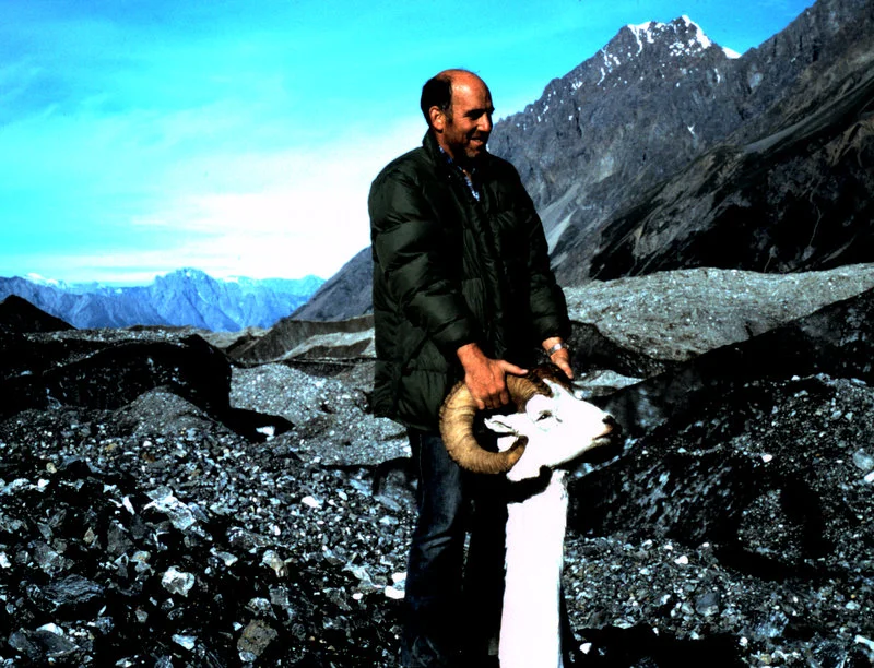Chuck back at base camp with his "double broomed" 36" ram.